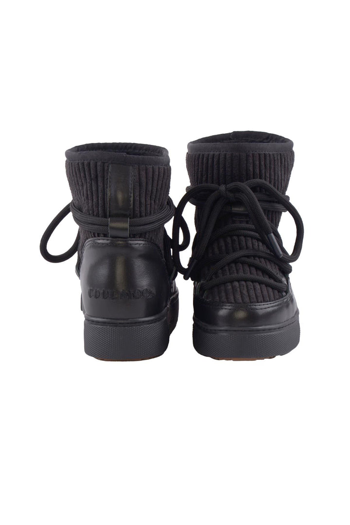 Cool Moon Sheepskin Women's Sneaker 355098  - Black