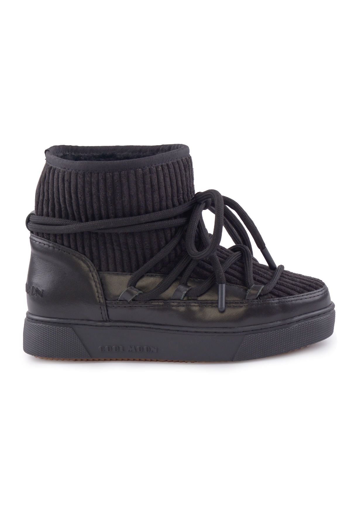 Cool Moon Sheepskin Women's Sneaker 355098  - Black