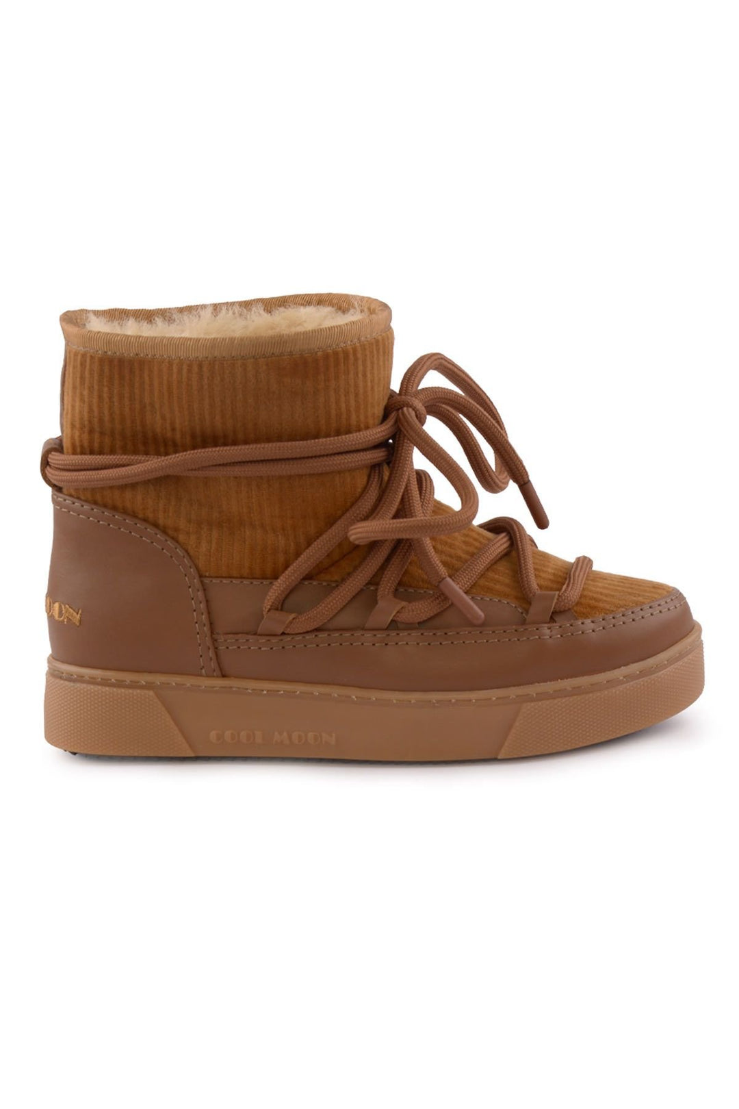 Cool Moon Sheepskin Women's Sneaker 355098  - Chestnut
