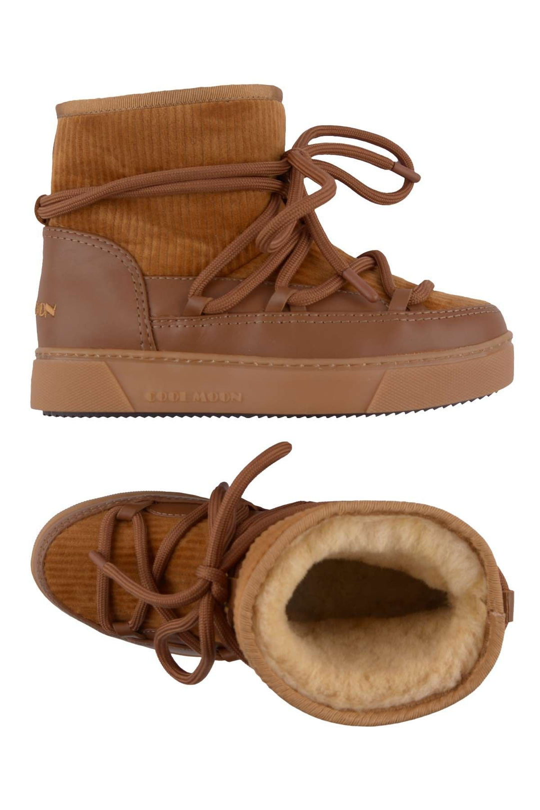 Cool Moon Sheepskin Women's Sneaker 355098  - Chestnut
