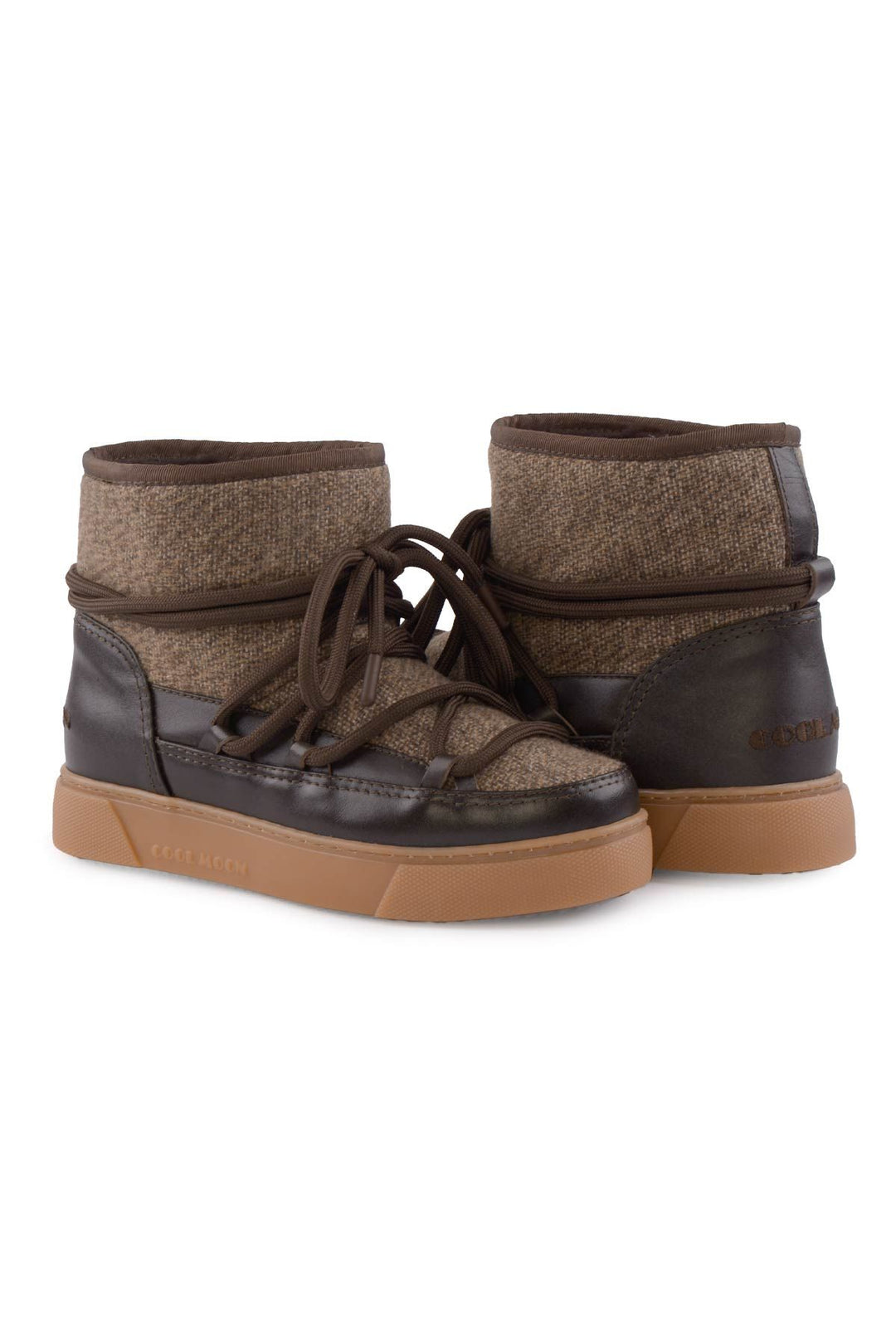 Cool Moon Sheepskin Women's Sneaker 355098  - Choco