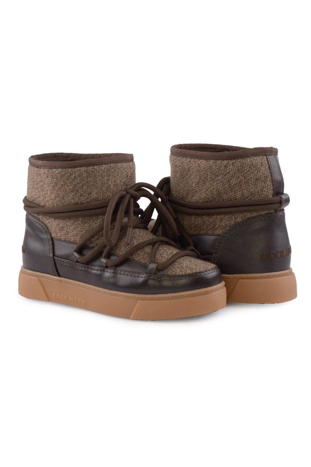 Cool Moon Sheepskin Women's Sneaker 355098  - Choco