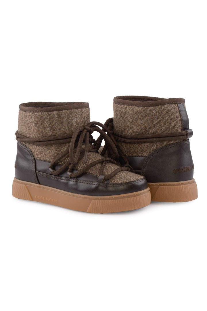 Cool Moon Sheepskin Women's Sneaker 355098  - Choco