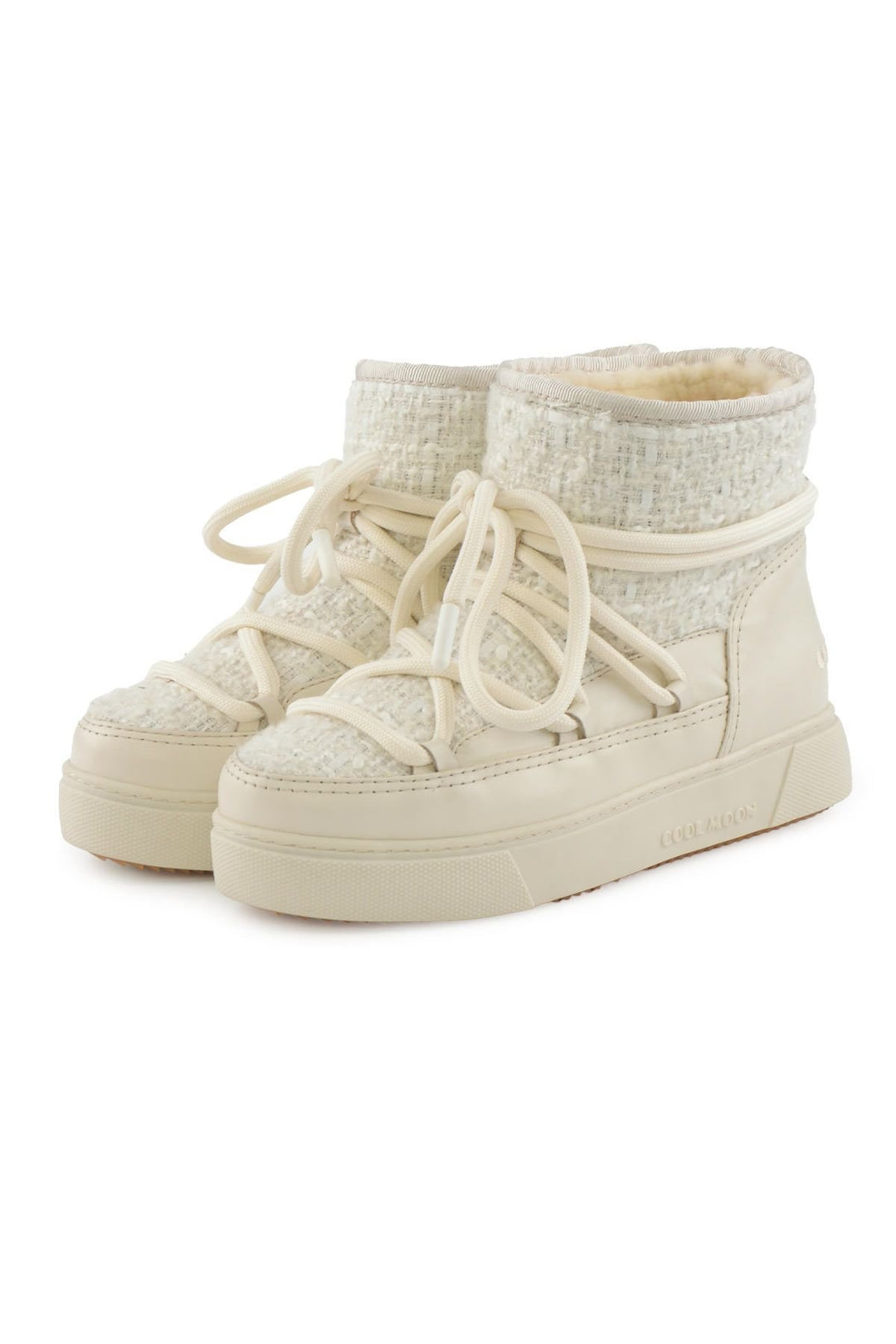 Cool Moon Sheepskin Women's Sneaker 355098  - Beige
