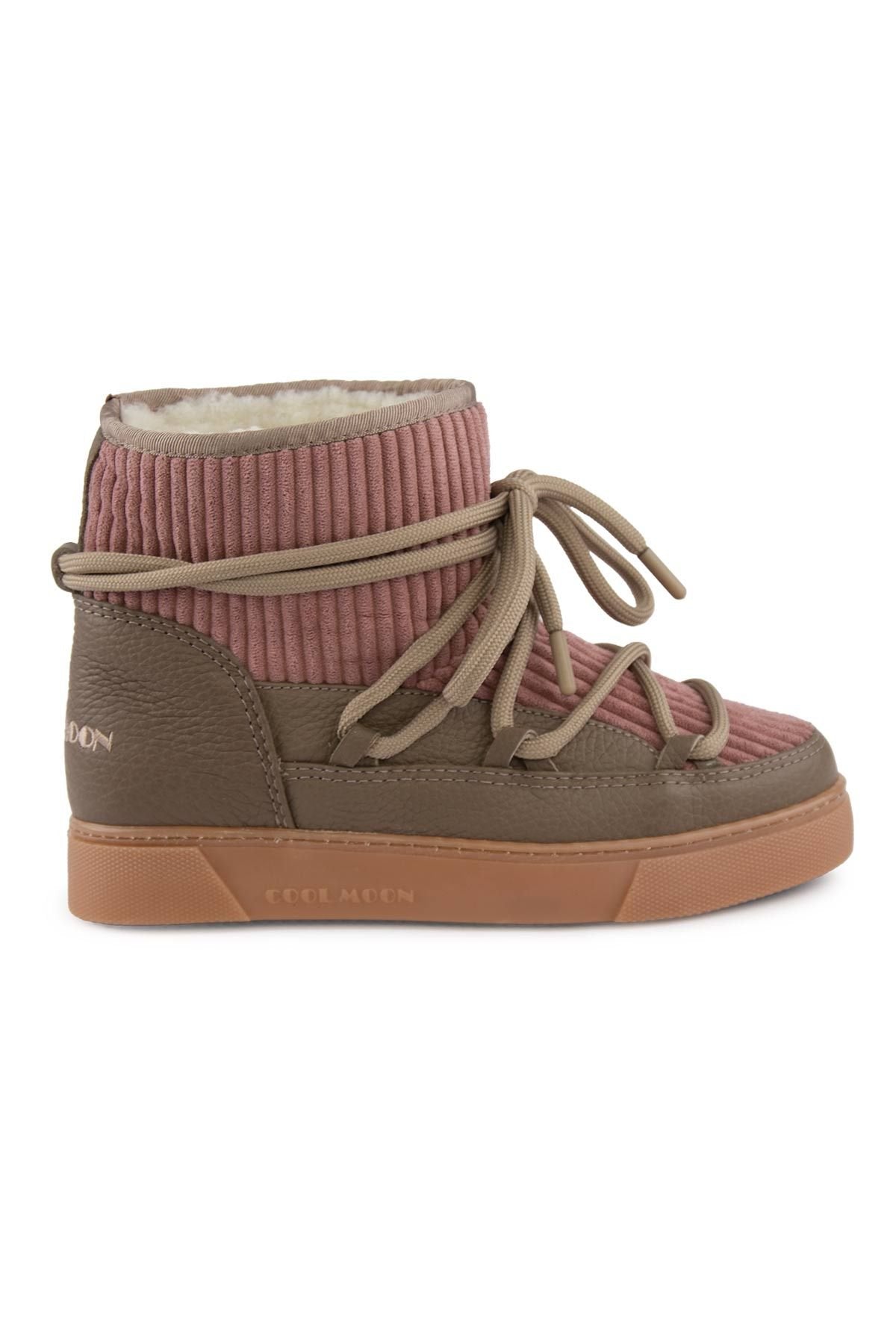 Cool Moon Sheepskin Women's Sneaker 355098  - Stone