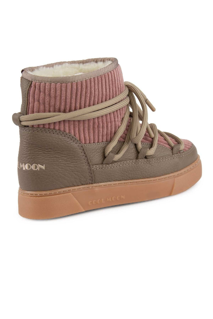 Cool Moon Sheepskin Women's Sneaker 355098  - Stone