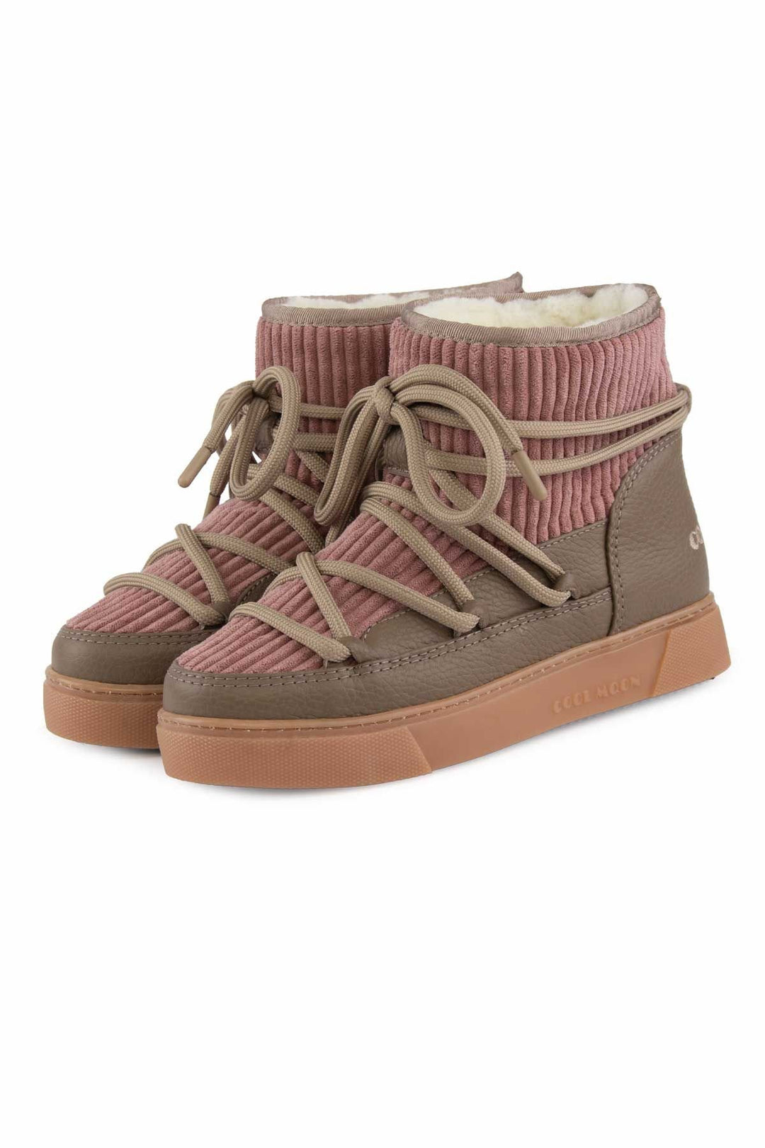 Cool Moon Sheepskin Women's Sneaker 355098  - Stone