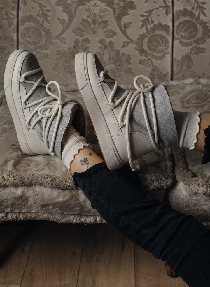 Cool Moon Sidne damskie botki ze skóry owczej z futrem