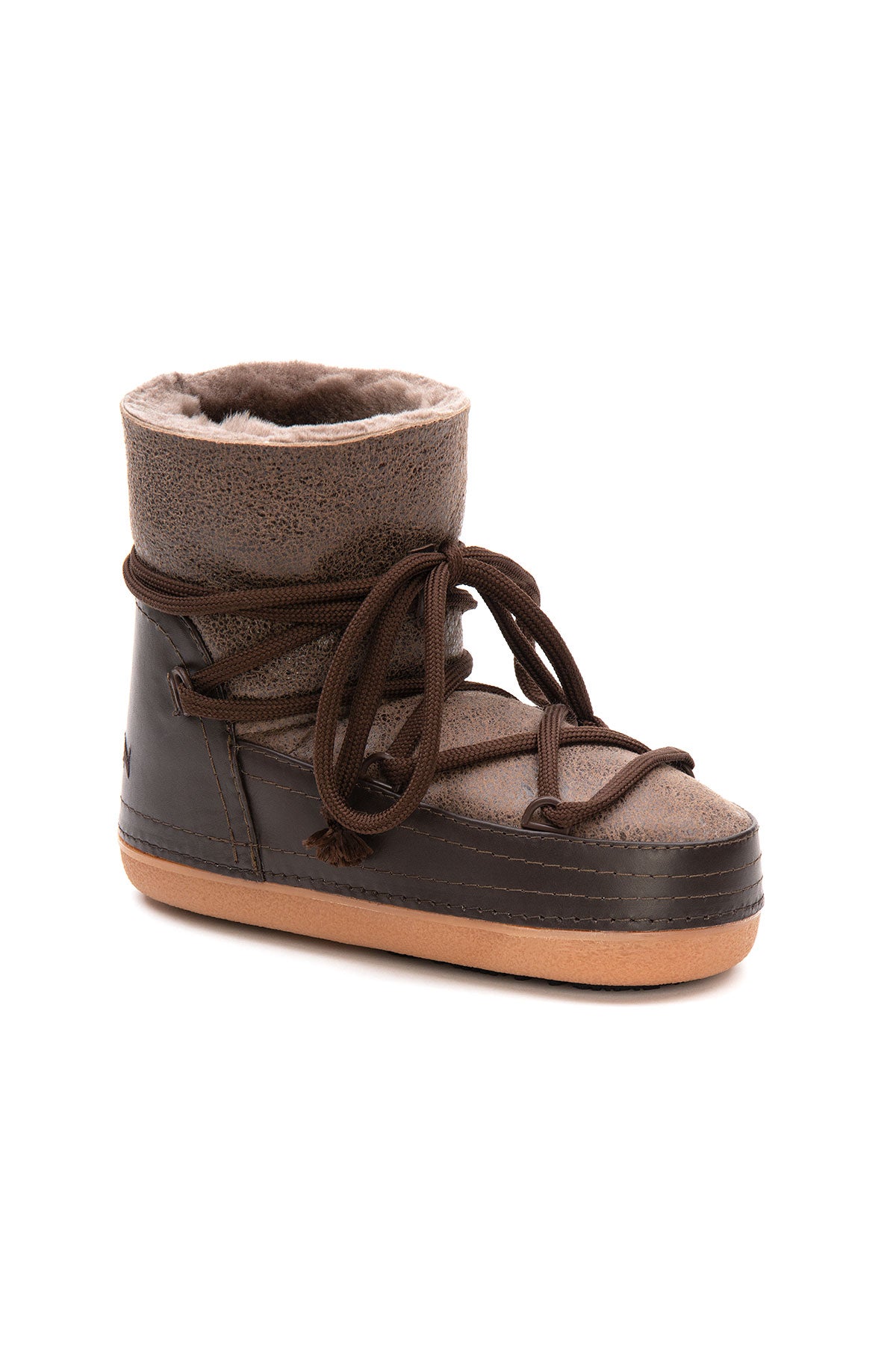 Cool Moon Annis Genuine Leather Printed Women's Snow Boots - Pegia