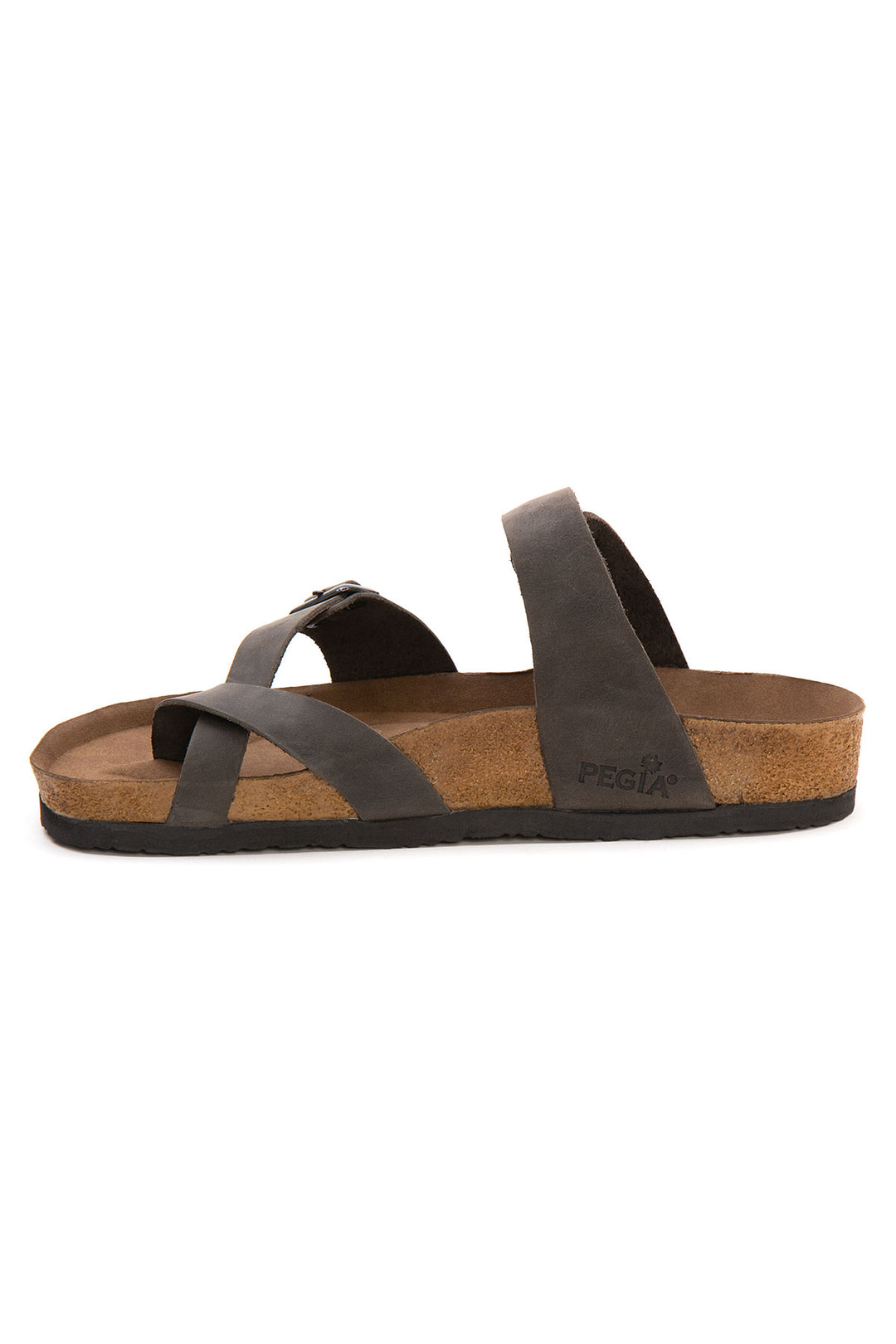 Pegia Sarnes Genuine Suede Women's Toe Loop Slides - Pegia
