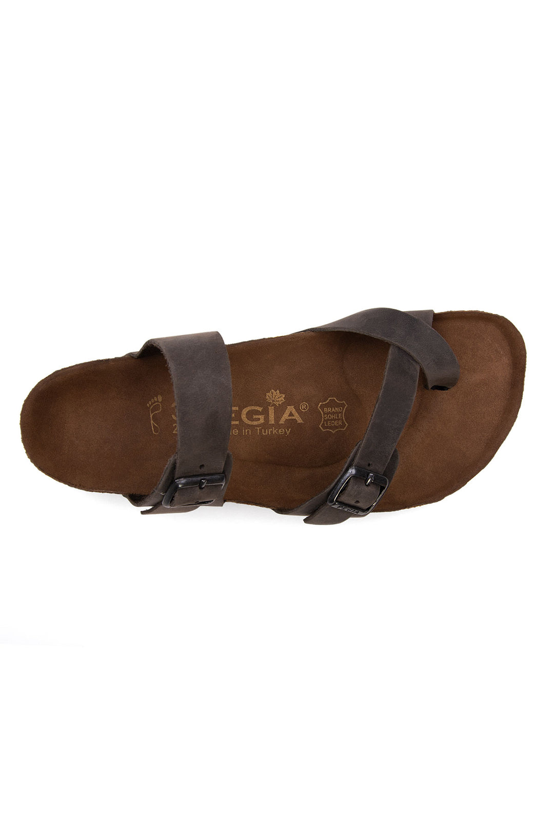 Pegia Sarnes Genuine Suede Women's Toe Loop Slides - Pegia