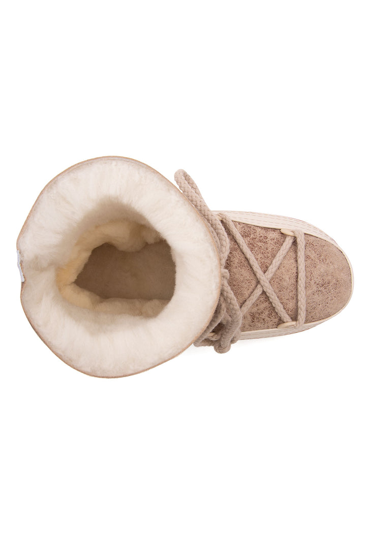 Cool Moon Annis Genuine Leather Printed Women's Snow Boots - Pegia