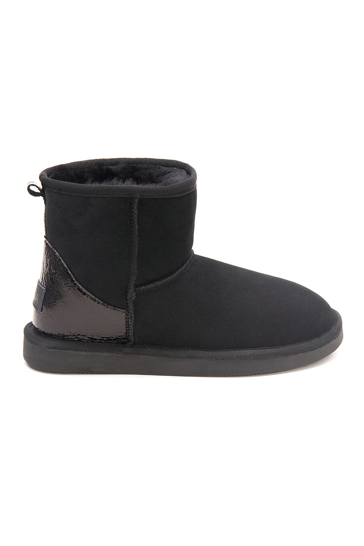 Pegia Jelsa Glossy Detailed Genuine Suede Women's Short Boots - Pegia