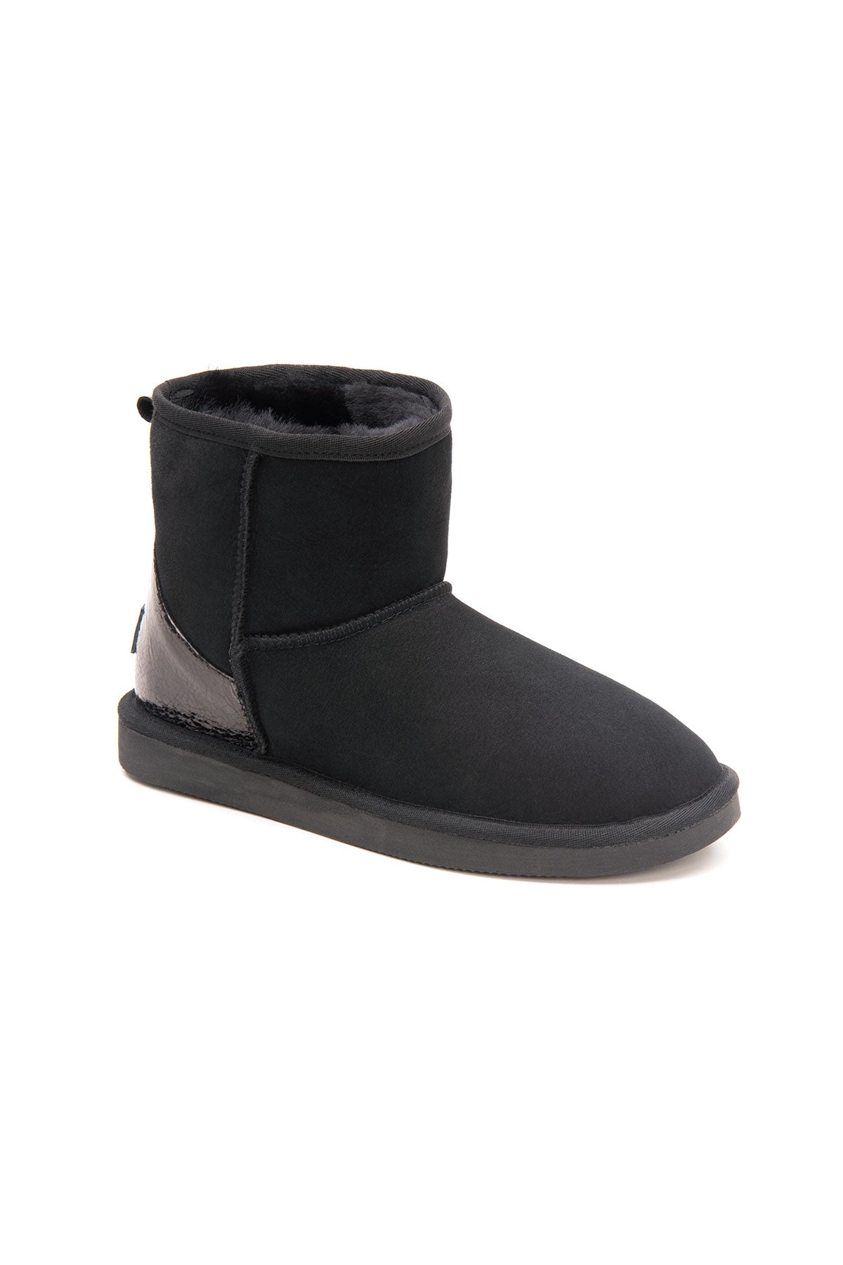Pegia Jelsa Glossy Detailed Genuine Suede Women's Short Boots - Pegia