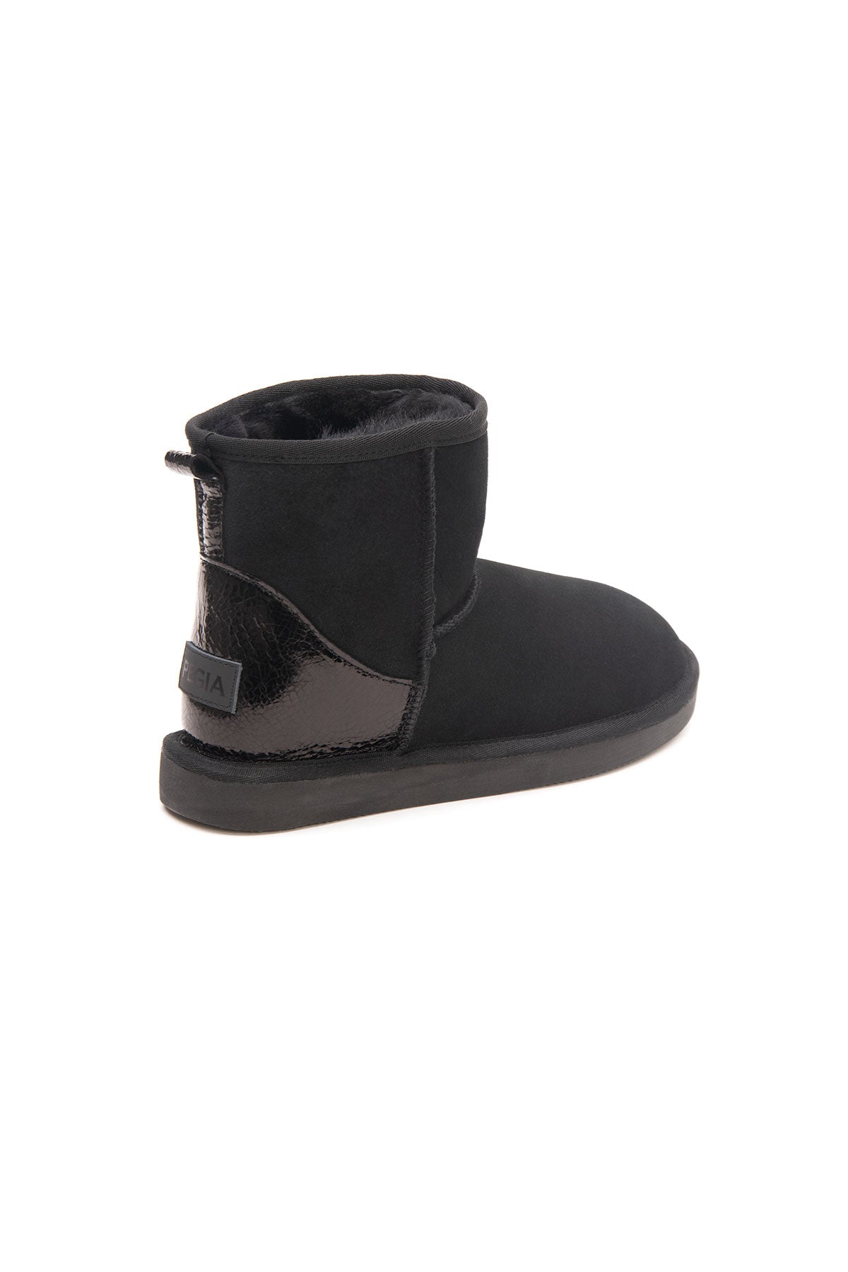 Pegia Jelsa Glossy Detailed Genuine Suede Women's Short Boots - Pegia