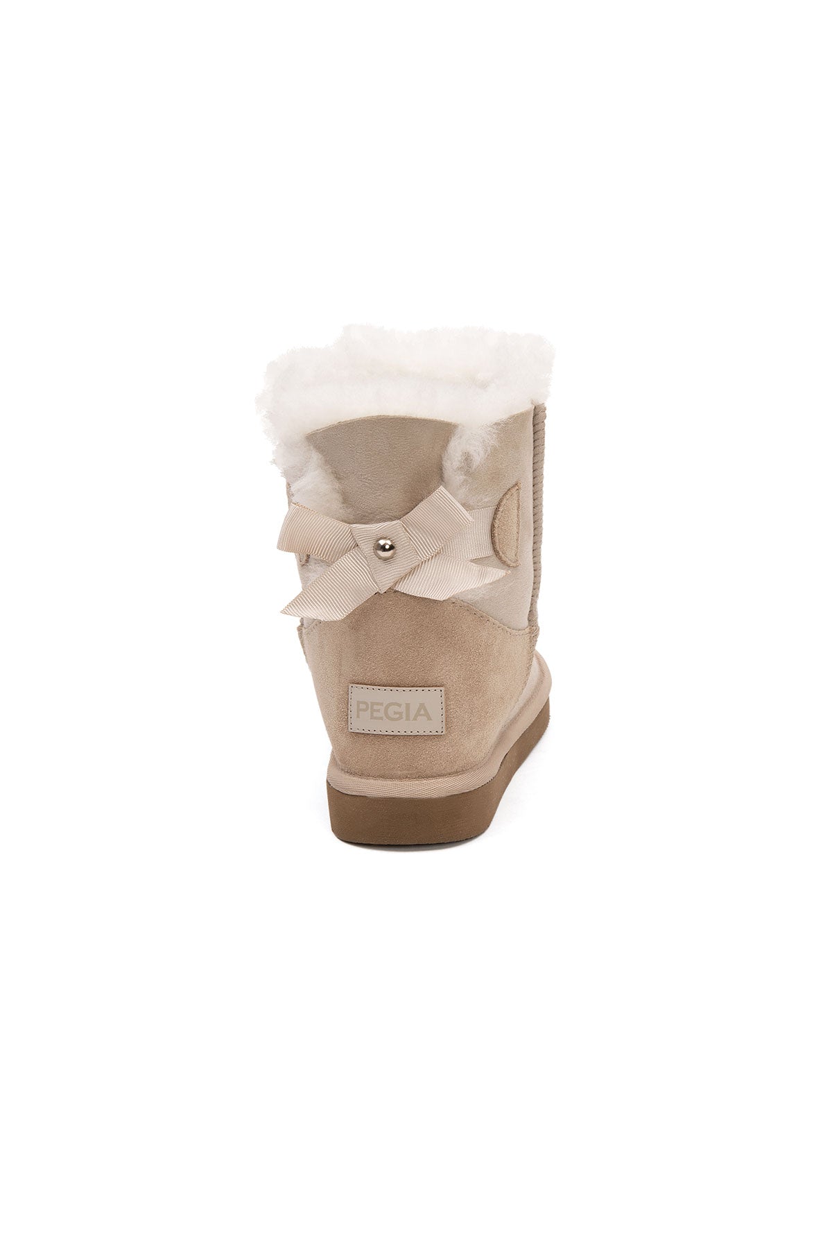 Pegia Lulea Genuine Suede Bow Detail Women's Boots - Pegia