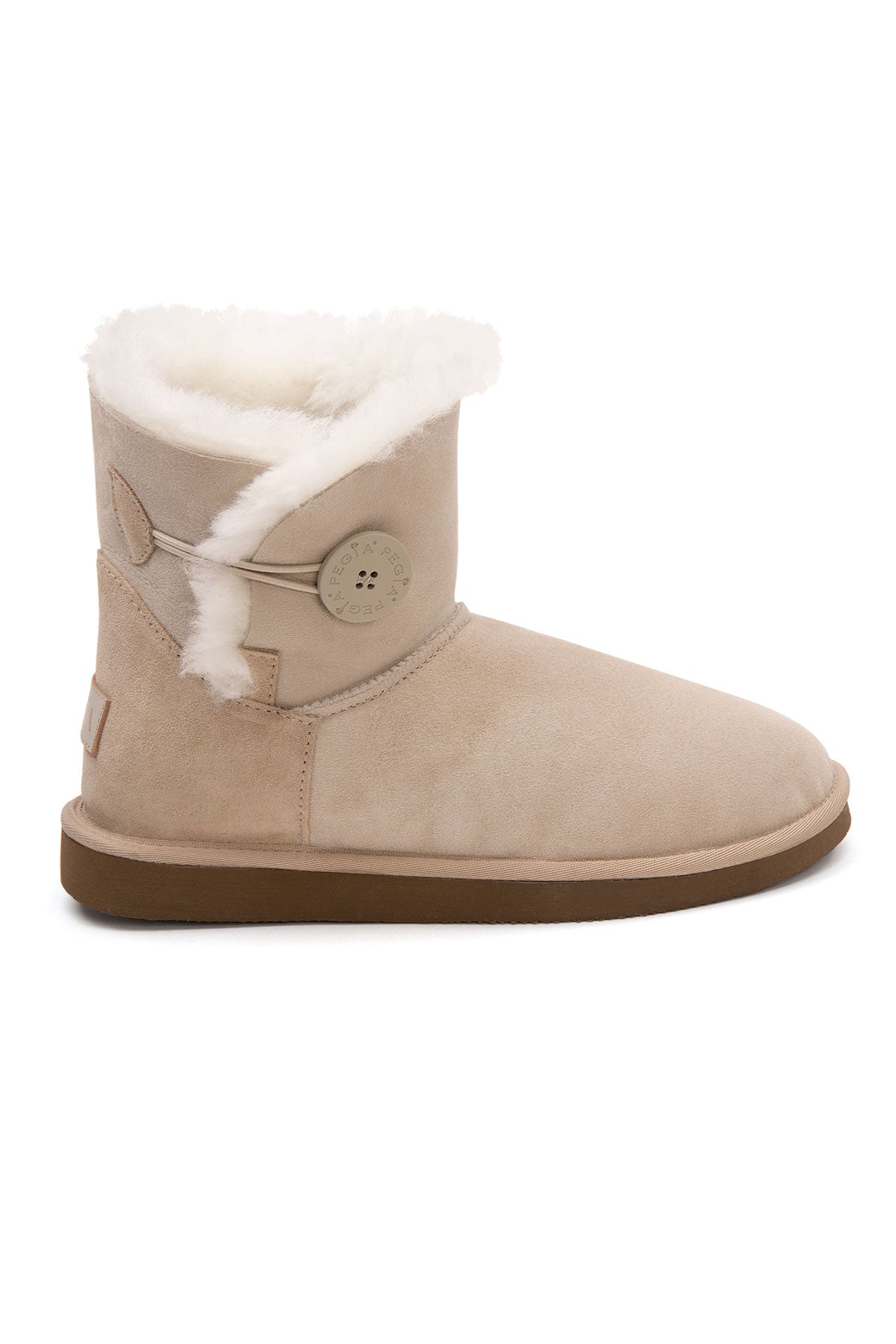 Pegia Moa Genuine Suede Button Women's Boots - Pegia