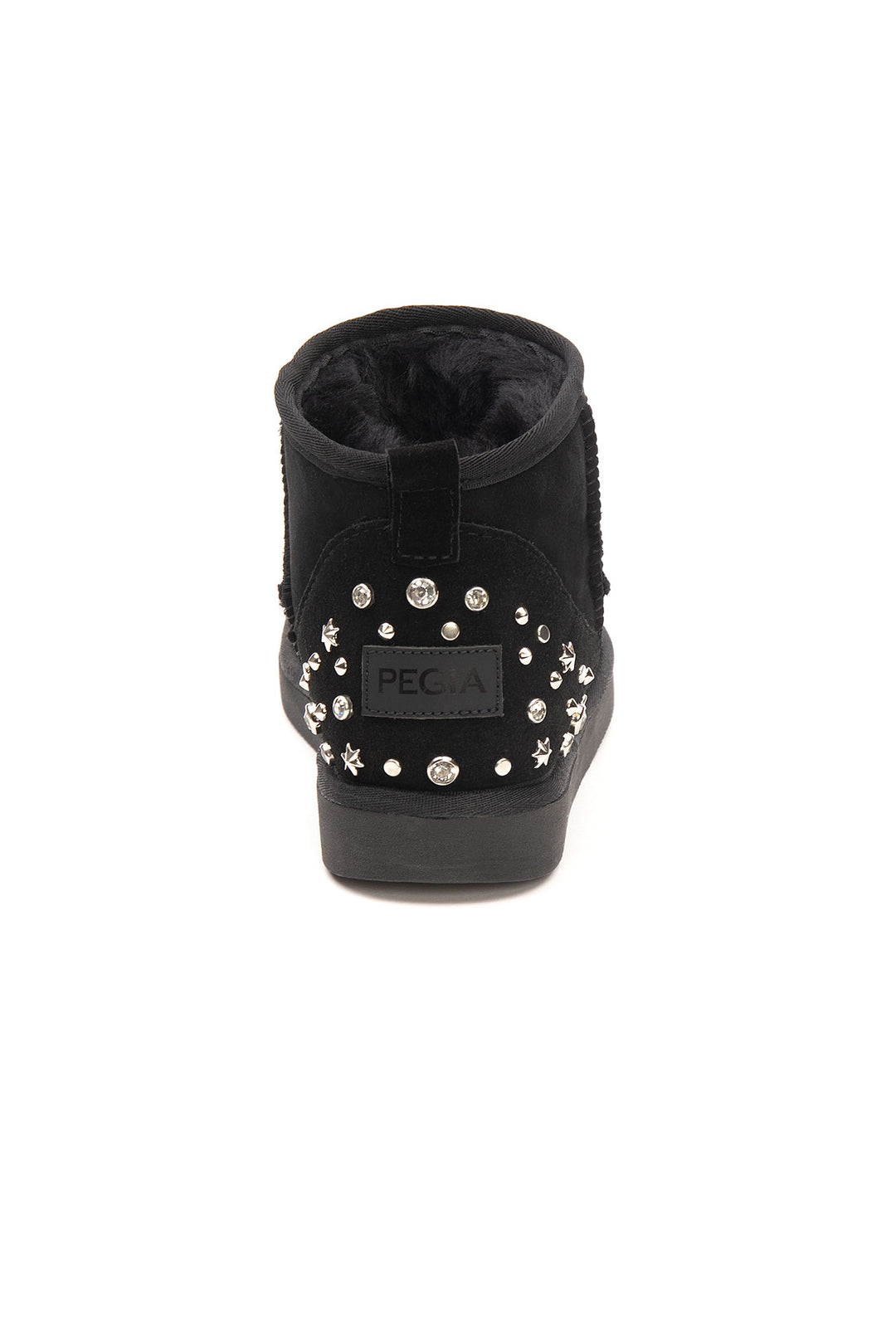 Pegia Masca Genuine Suede Jewel Detailed Women's Mini Boots - Pegia