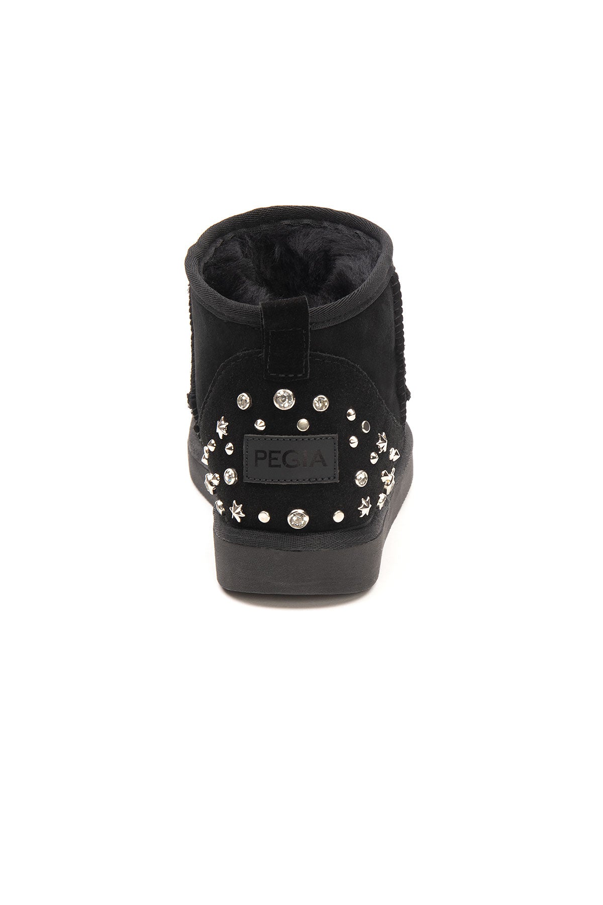 Pegia Masca Genuine Suede Jewel Detailed Women's Mini Boots - Pegia