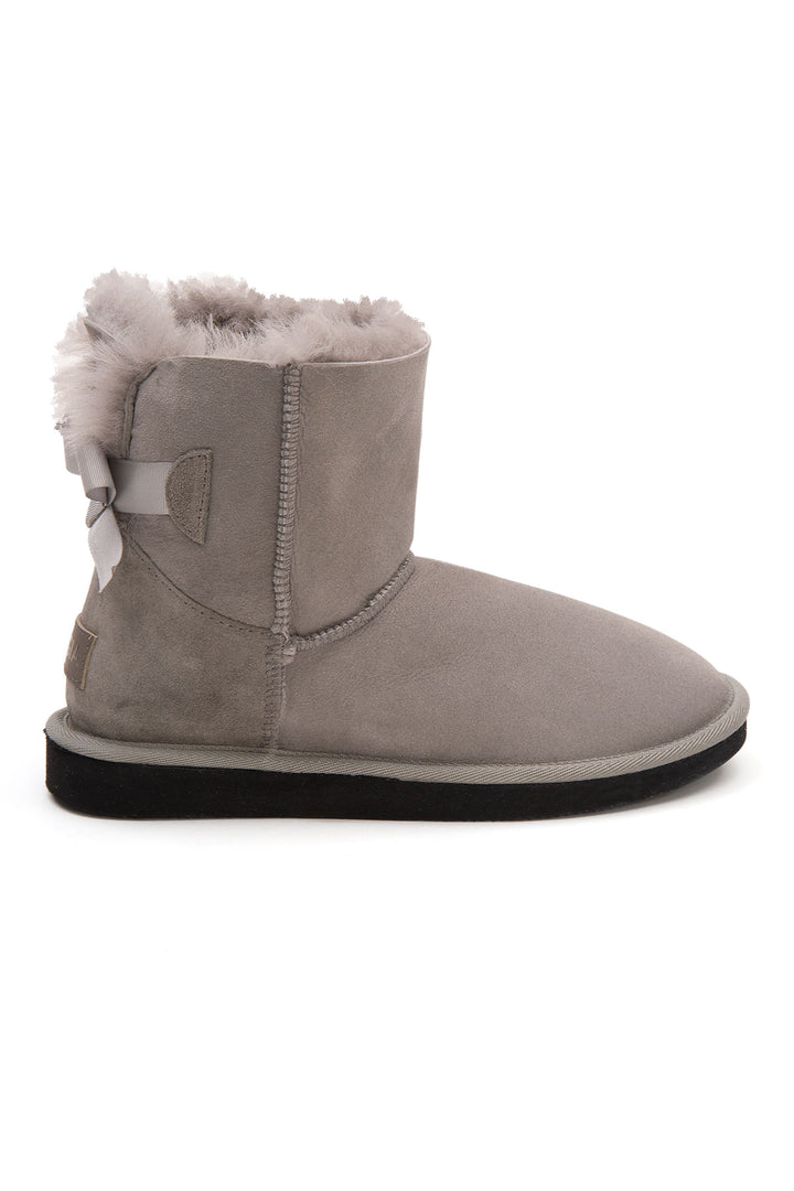 Pegia Lulea Genuine Suede Bow Detail Women's Boots - Pegia