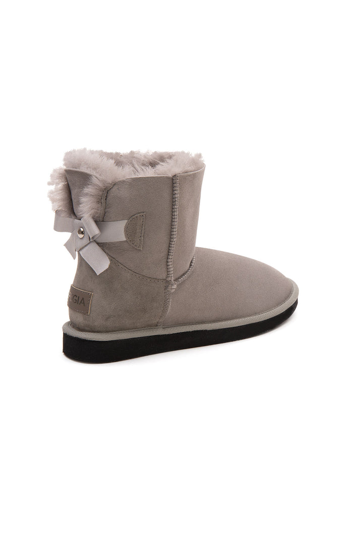 Pegia Lulea Genuine Suede Bow Detail Women's Boots - Pegia