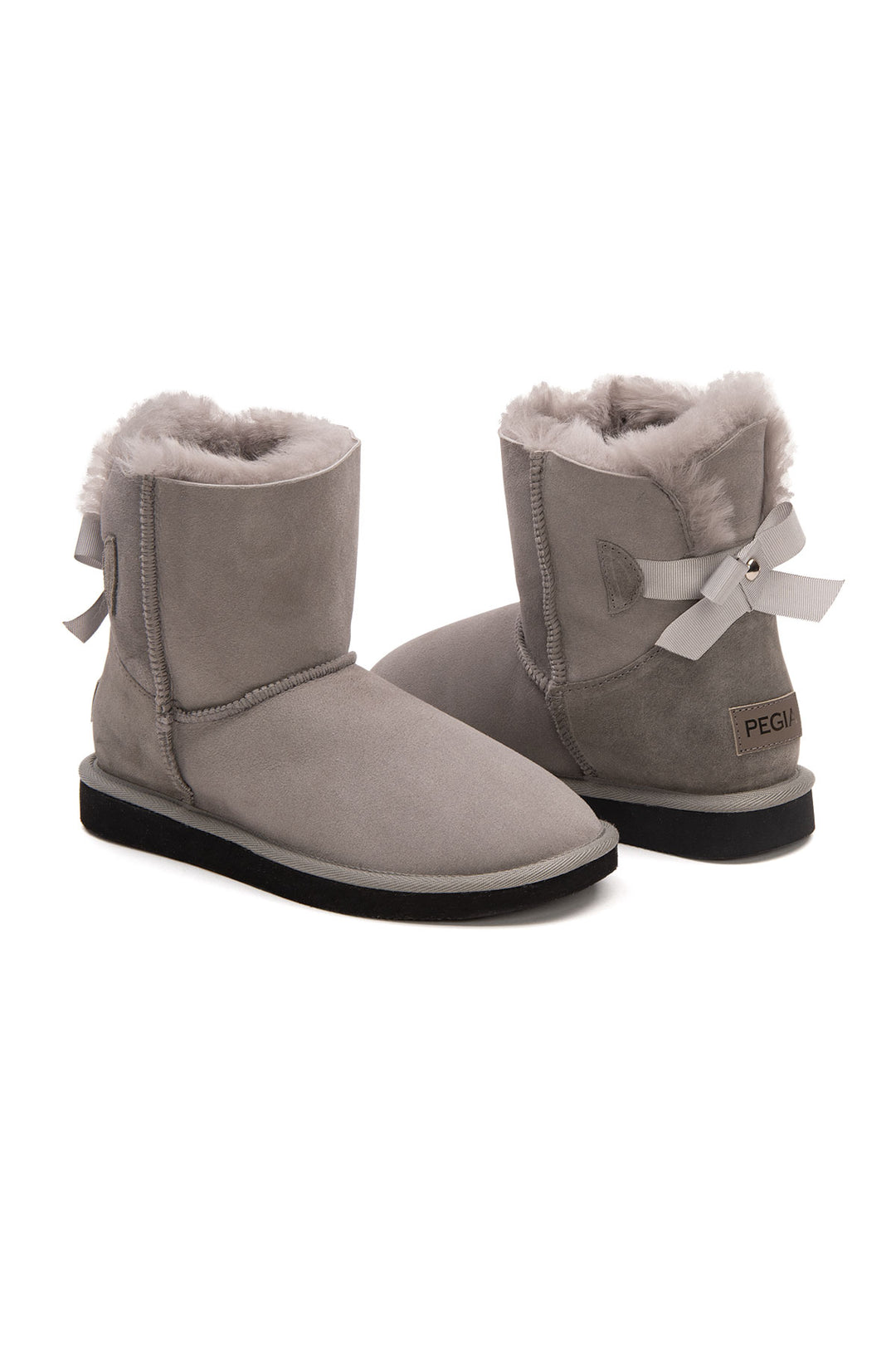 Pegia Lulea Genuine Suede Bow Detail Women's Boots - Pegia