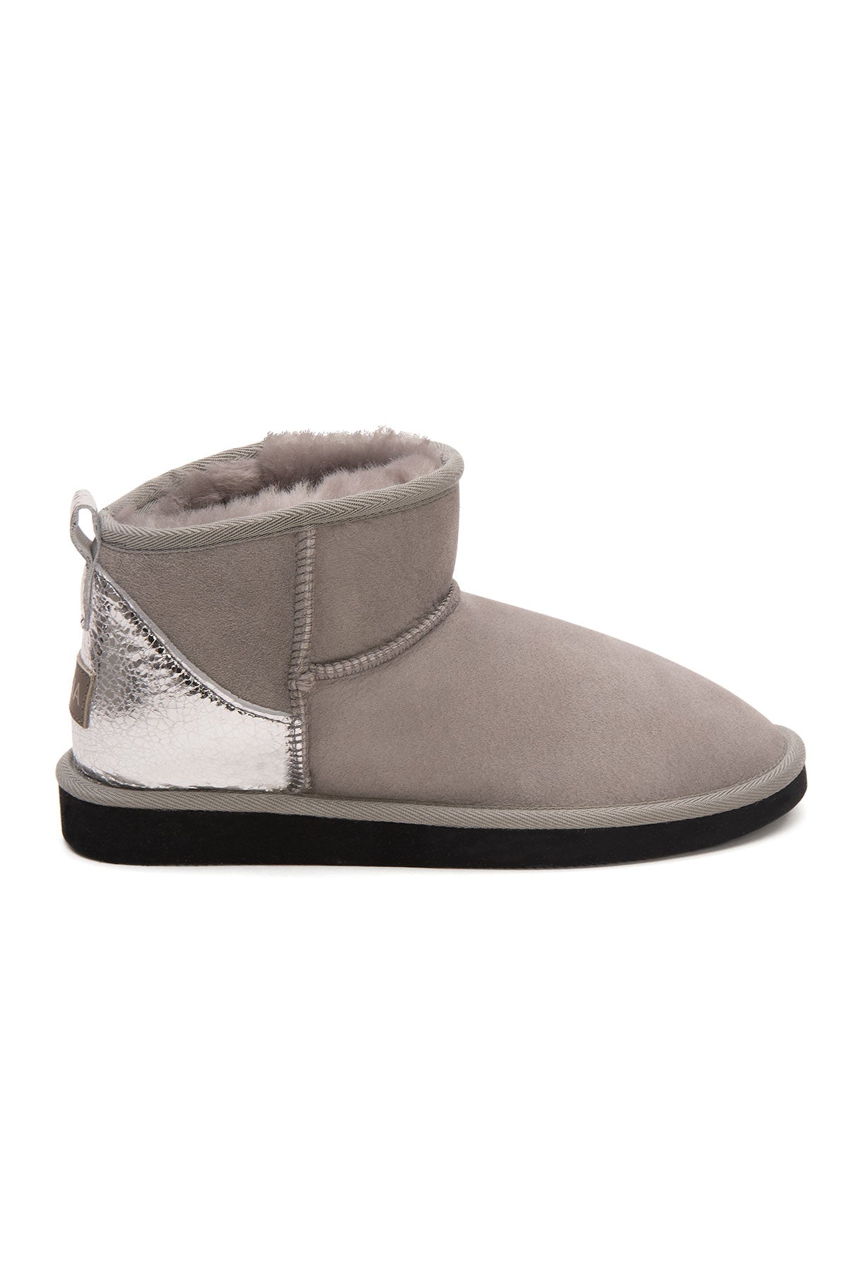 Pegia Jelsa Glossy Detailed Genuine Suede Women's Mini Boots - Pegia