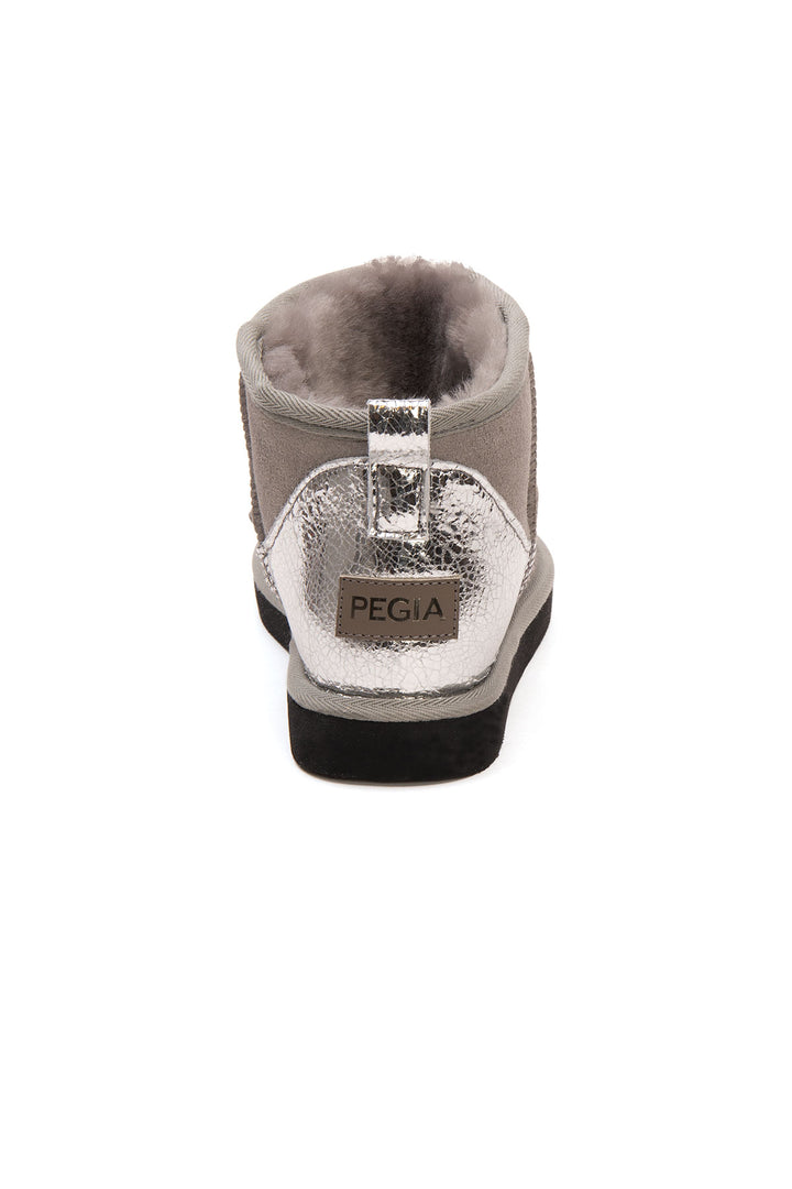 Pegia Jelsa Glossy Detailed Genuine Suede Women's Mini Boots - Pegia