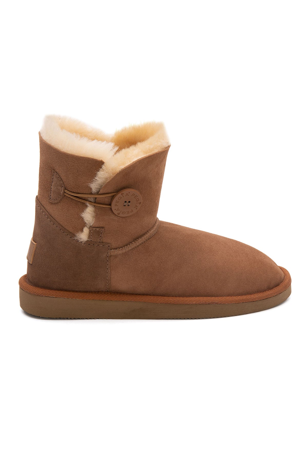 Pegia Moa Genuine Suede Button Women's Boots - Pegia