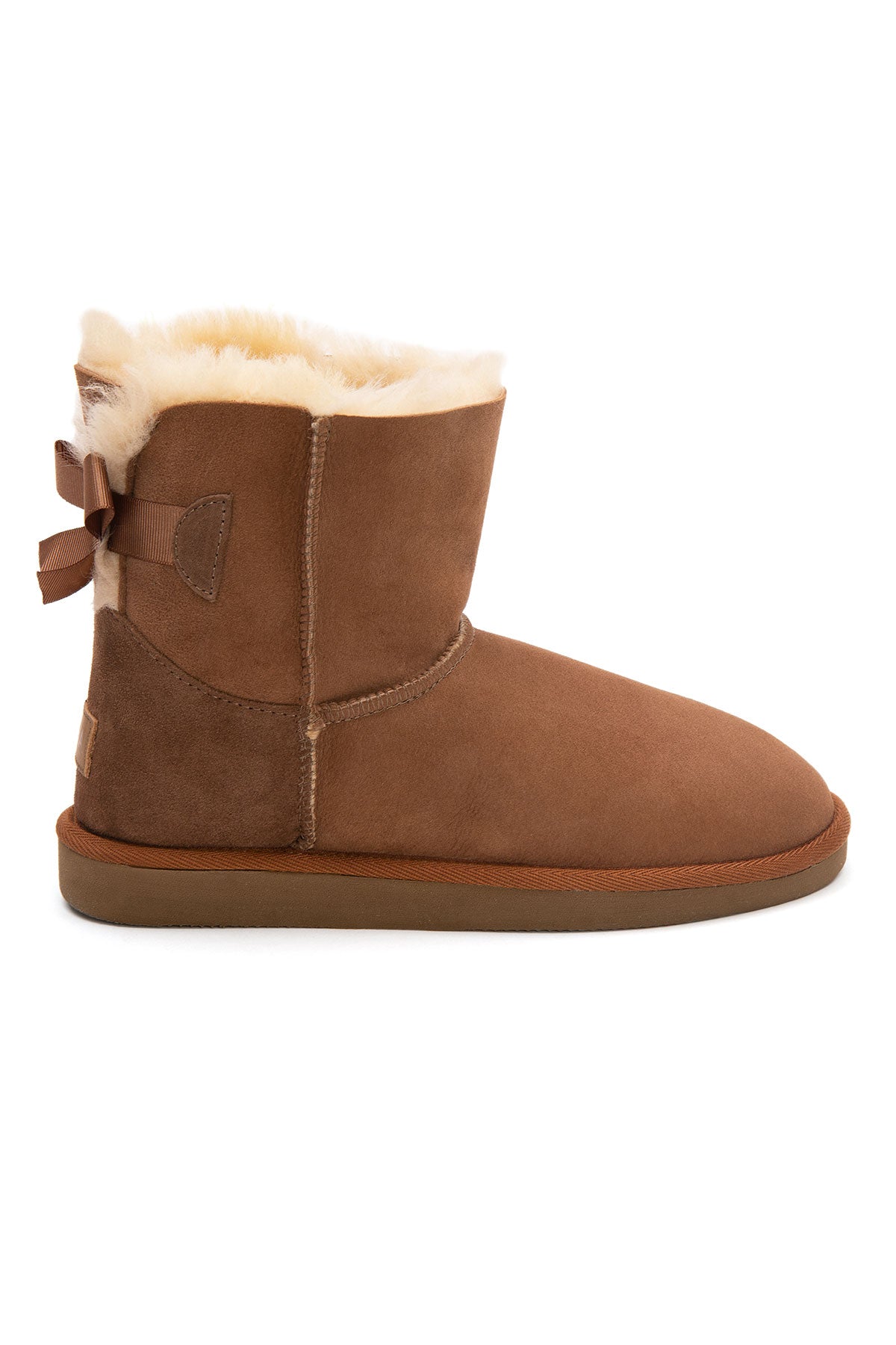 Pegia Lulea Genuine Suede Bow Detail Women's Boots