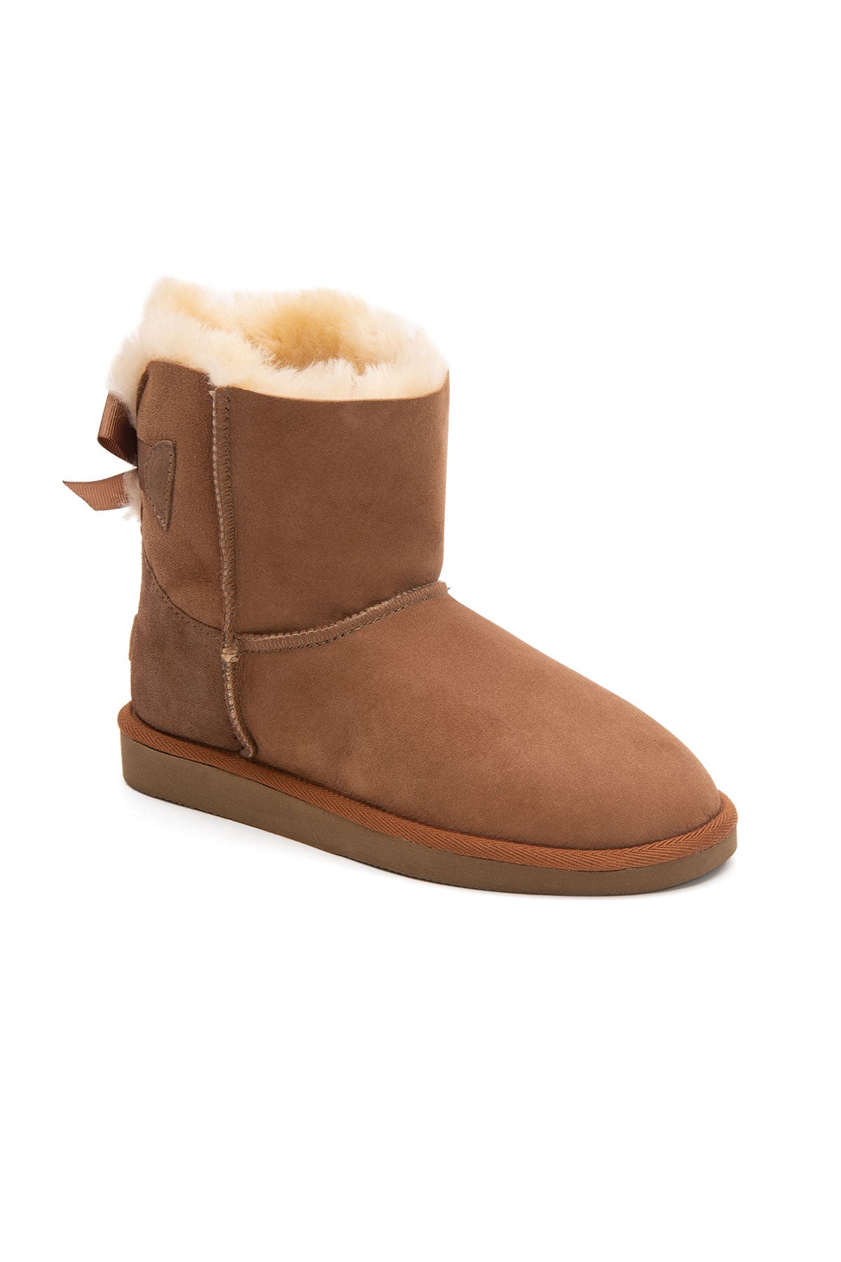 Pegia Lulea Genuine Suede Bow Detail Women's Boots - Pegia
