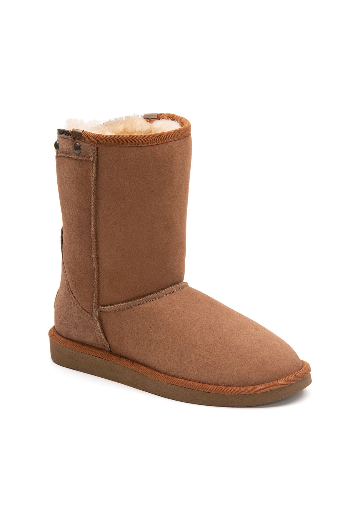 Pegia Vian Genuine Suede Back Zip Women's Boots - Pegia