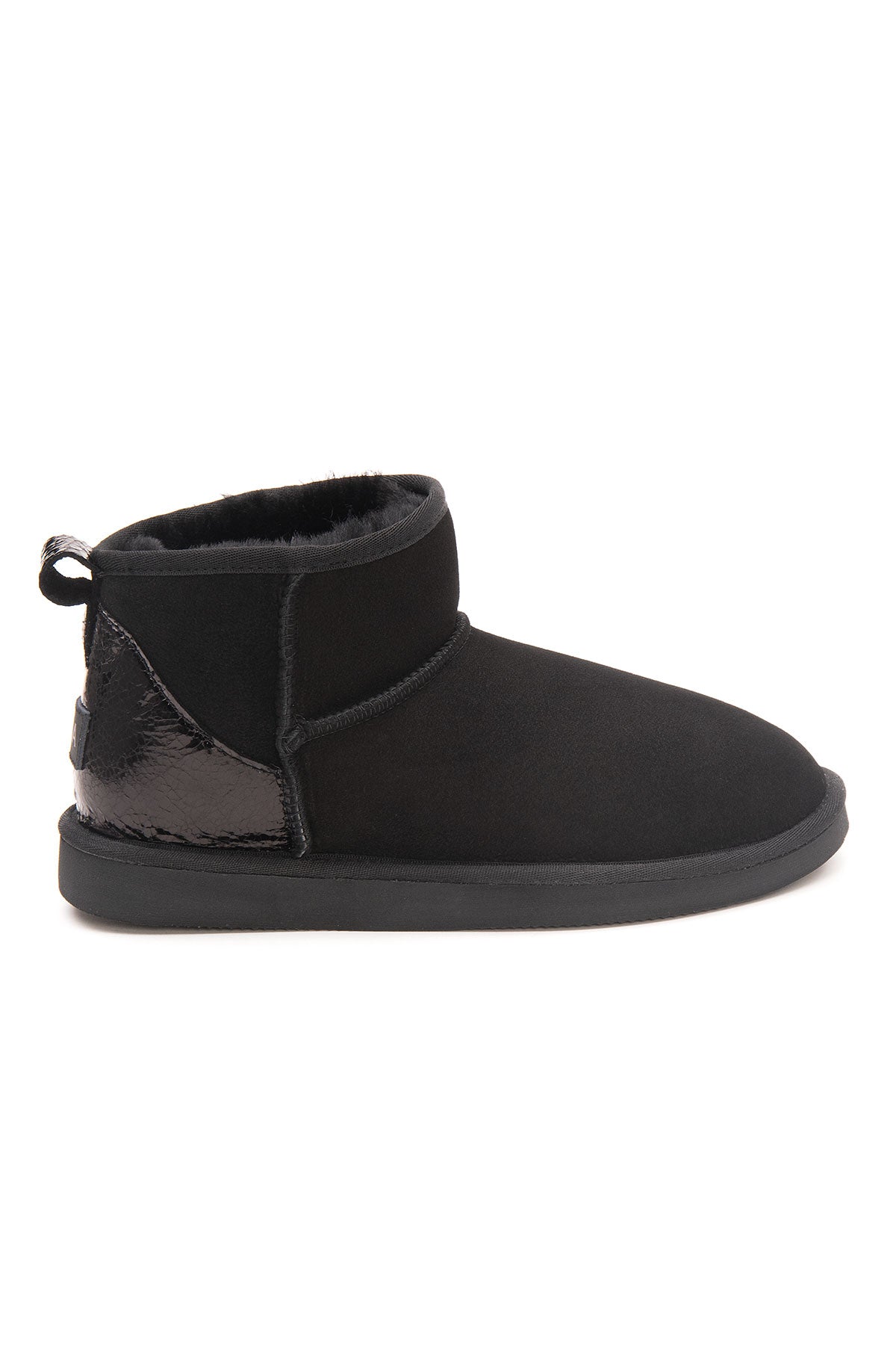 Pegia Jelsa Glossy Detailed Genuine Suede Women's Mini Boots - Pegia
