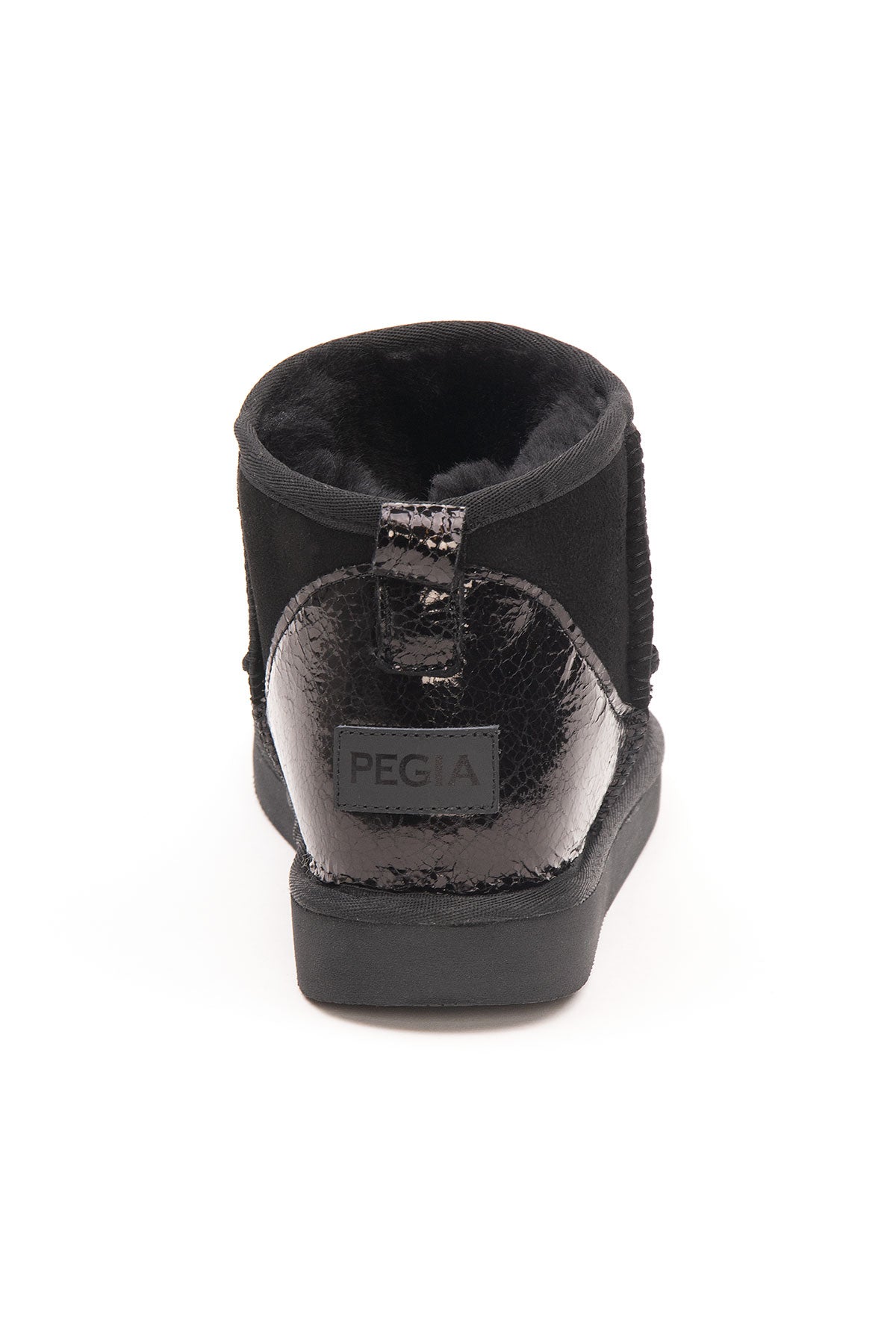 Pegia Jelsa Glossy Detailed Genuine Suede Women's Mini Boots - Pegia