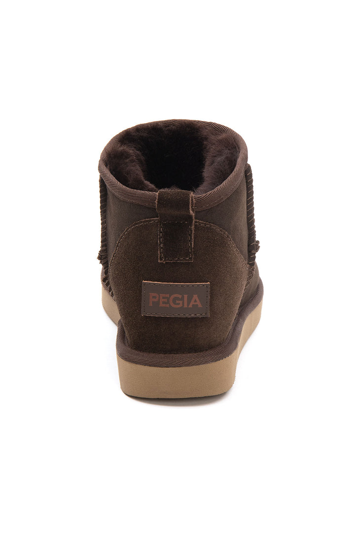 Pegia Brooks Genuine Suede Women's Mini Boots - Pegia