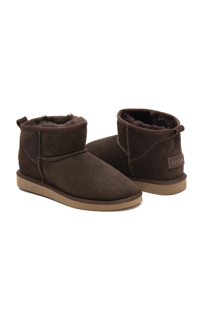 Pegia Brooks Genuine Suede Women's Mini Boots - Pegia
