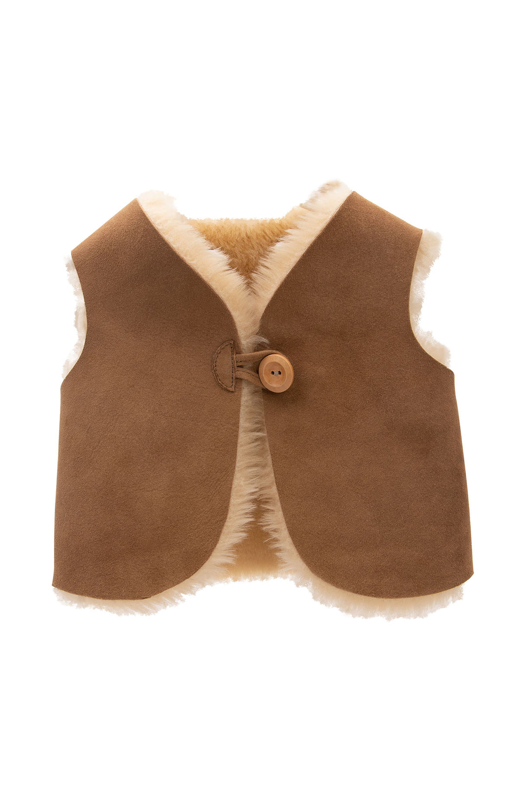 Pegia Merin Shearling Baby Gilet - Pegia