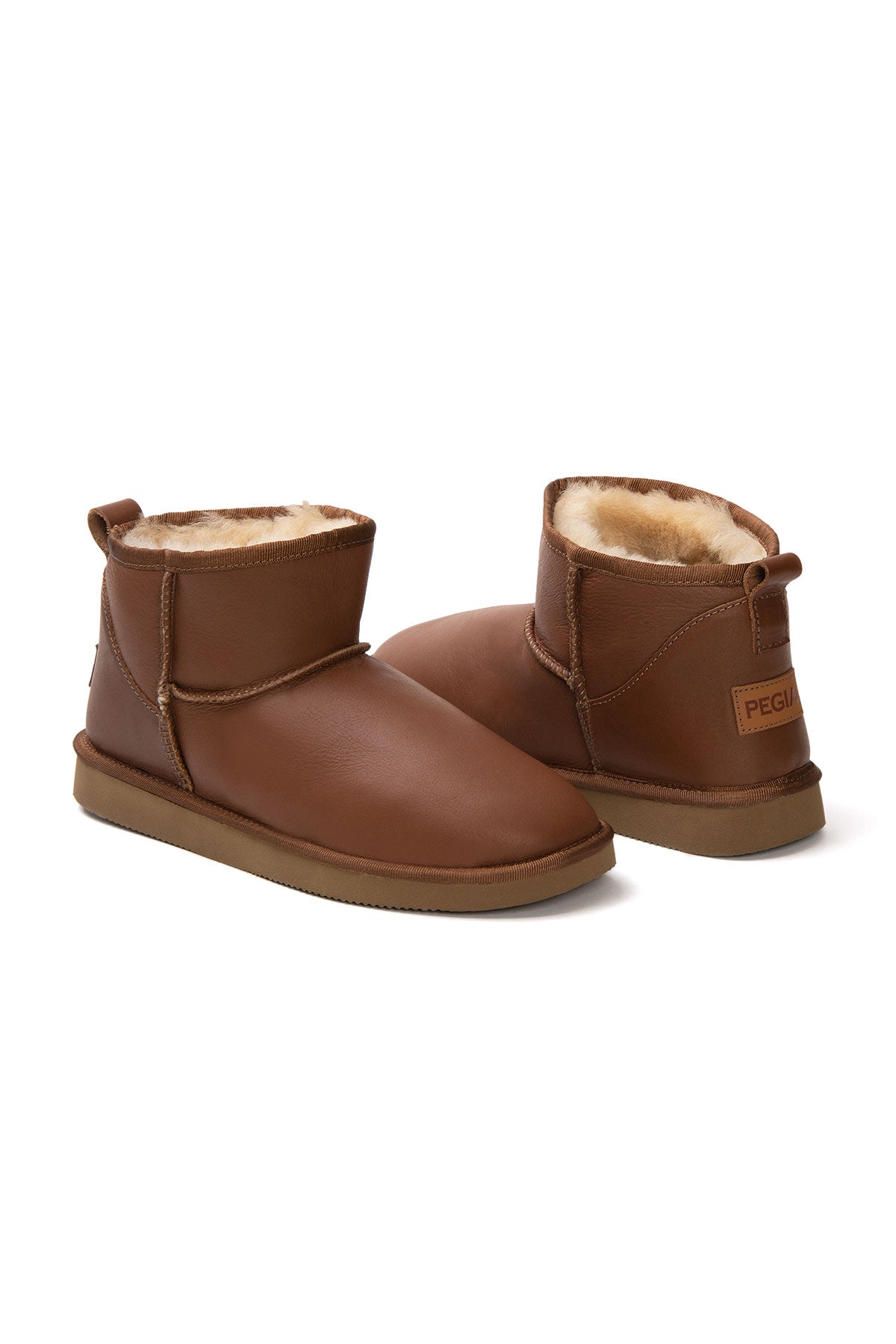 Pegia Leona Genuine Leather Women's Mini Boots - Pegia