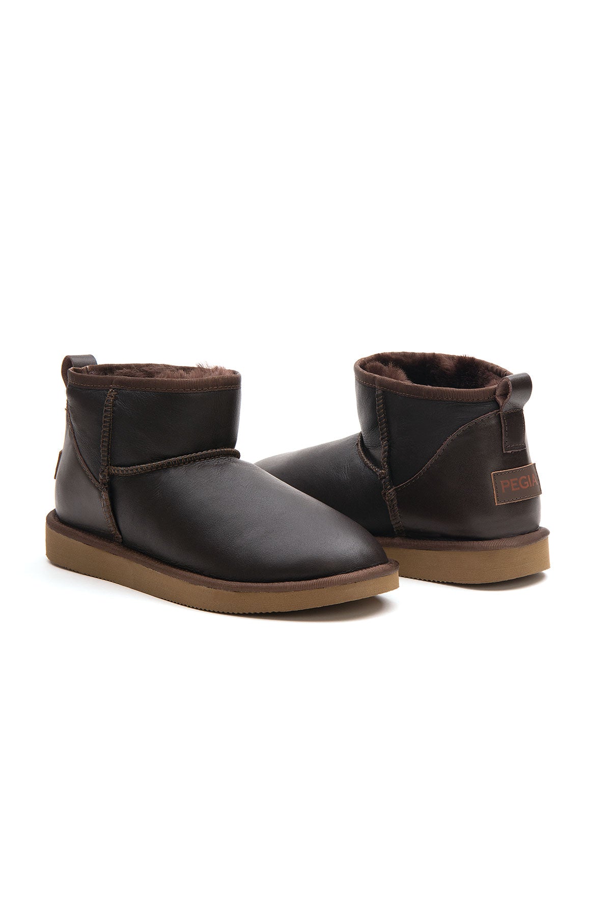 Pegia Leona Genuine Leather Women's Mini Boots - Pegia