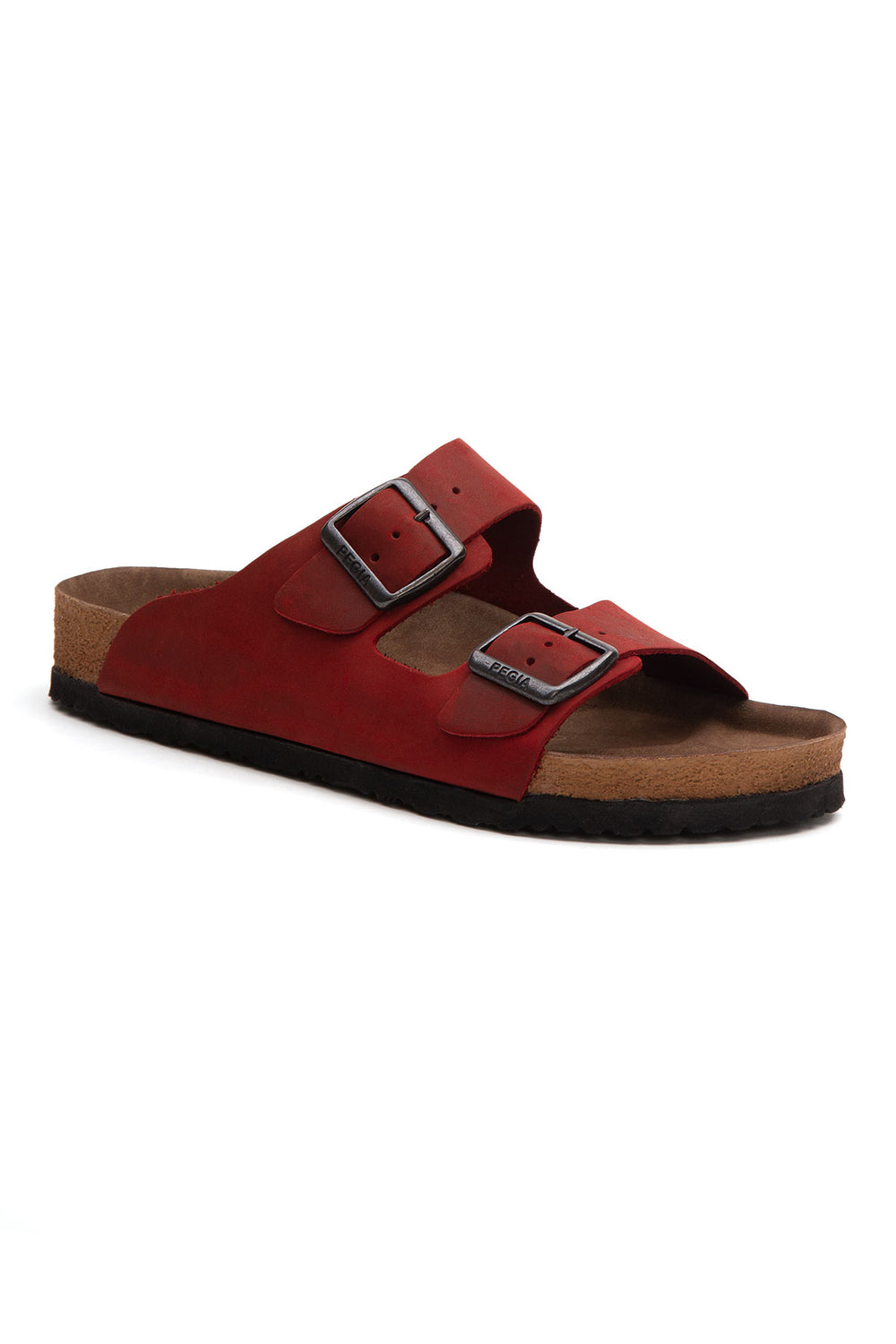 Pegia Santio Nubuck Unisex Buckle Slippers - Pegia