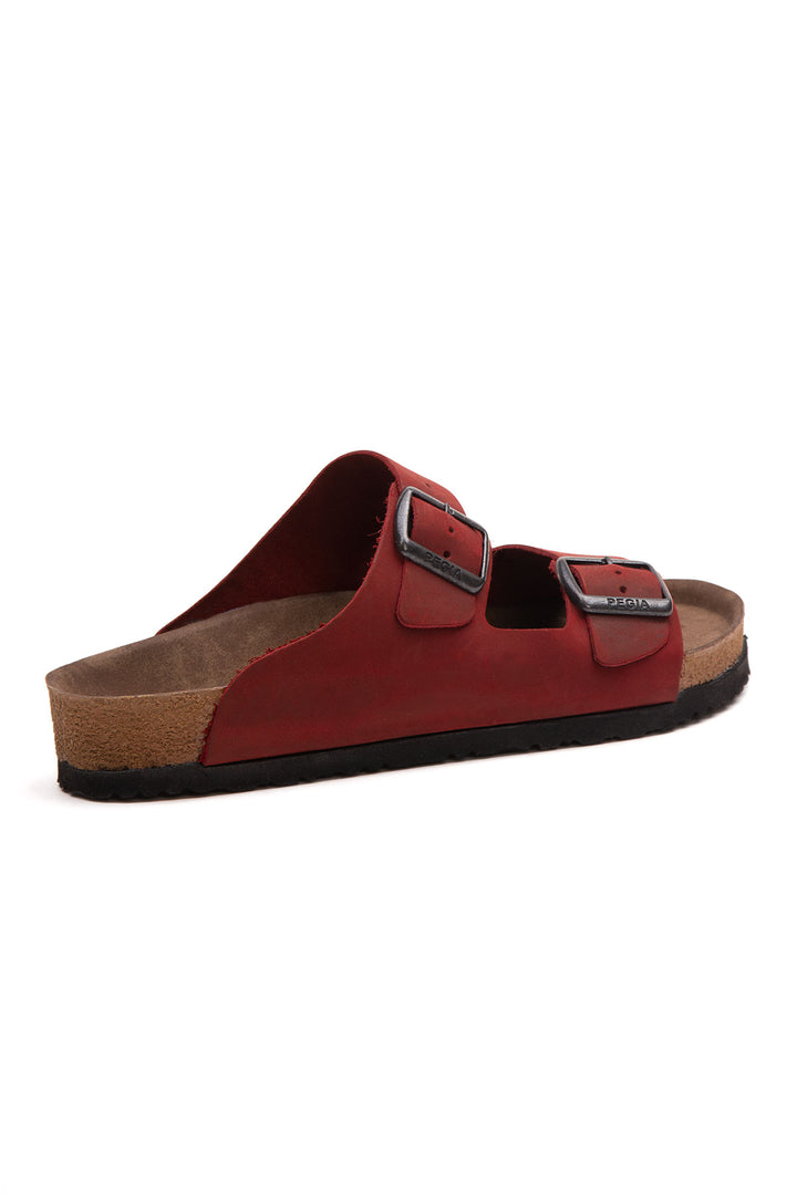 Pegia Santio Nubuck Unisex Buckle Slippers - Pegia