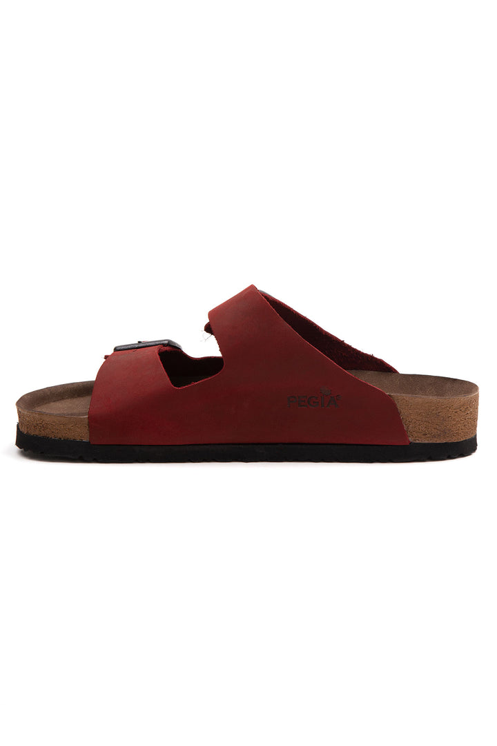 Pegia Santio Nubuck Unisex Buckle Slippers - Pegia