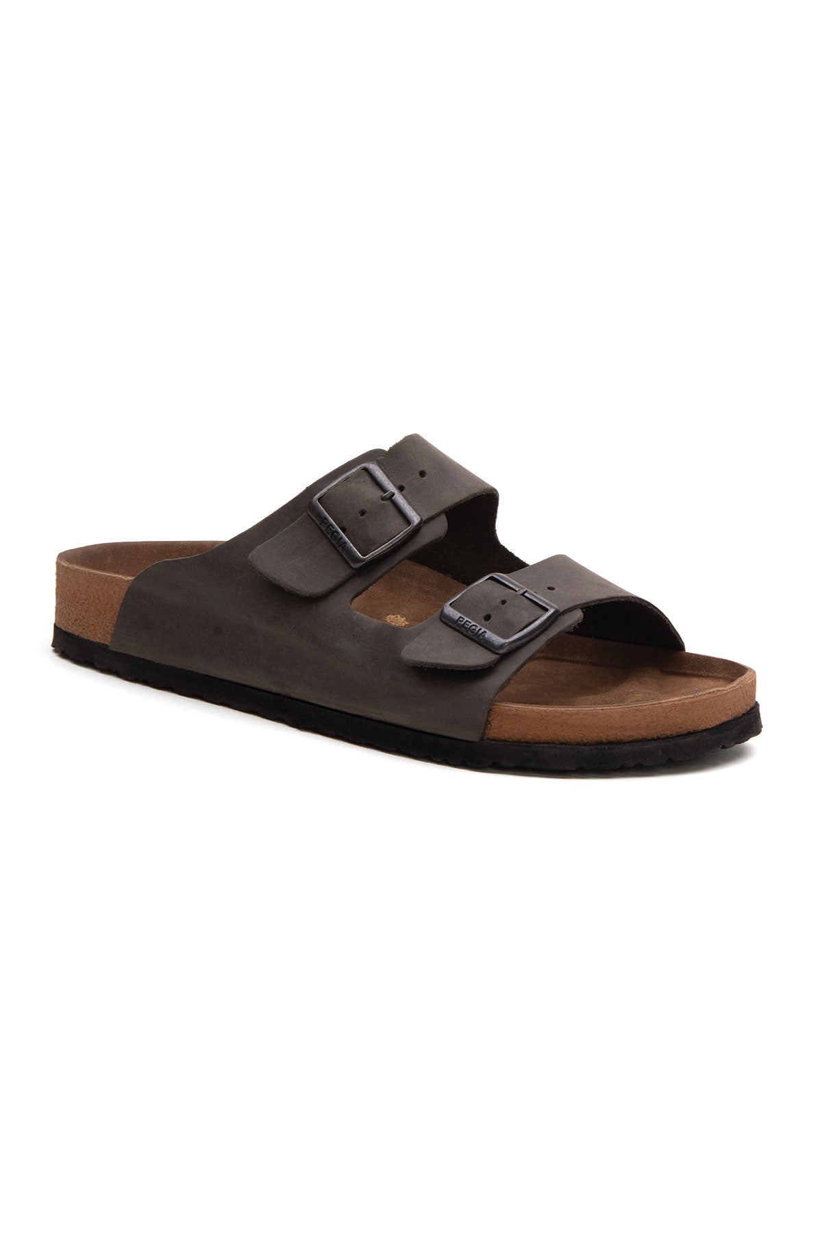 Pegia Santio Nubuck Unisex Buckle Slippers