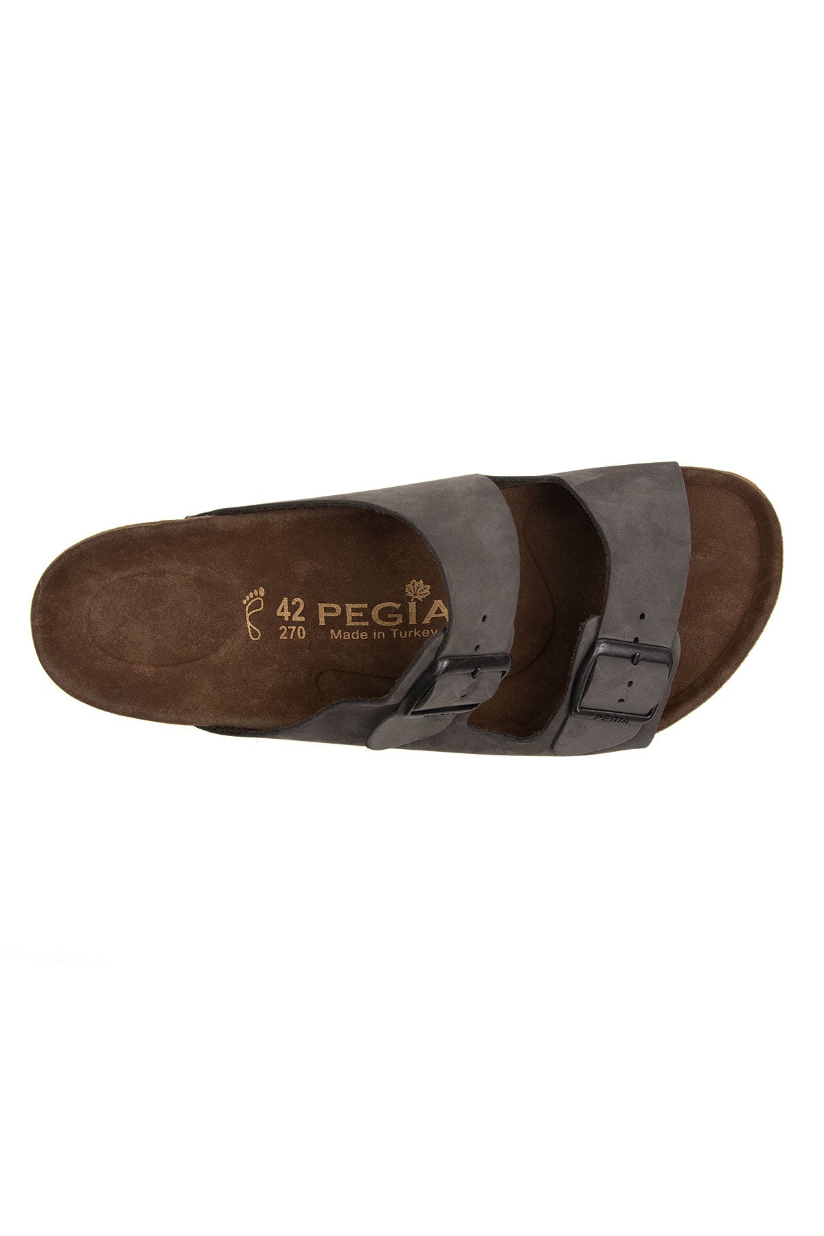 Pegia Santio Nubuck Unisex Buckle Slippers