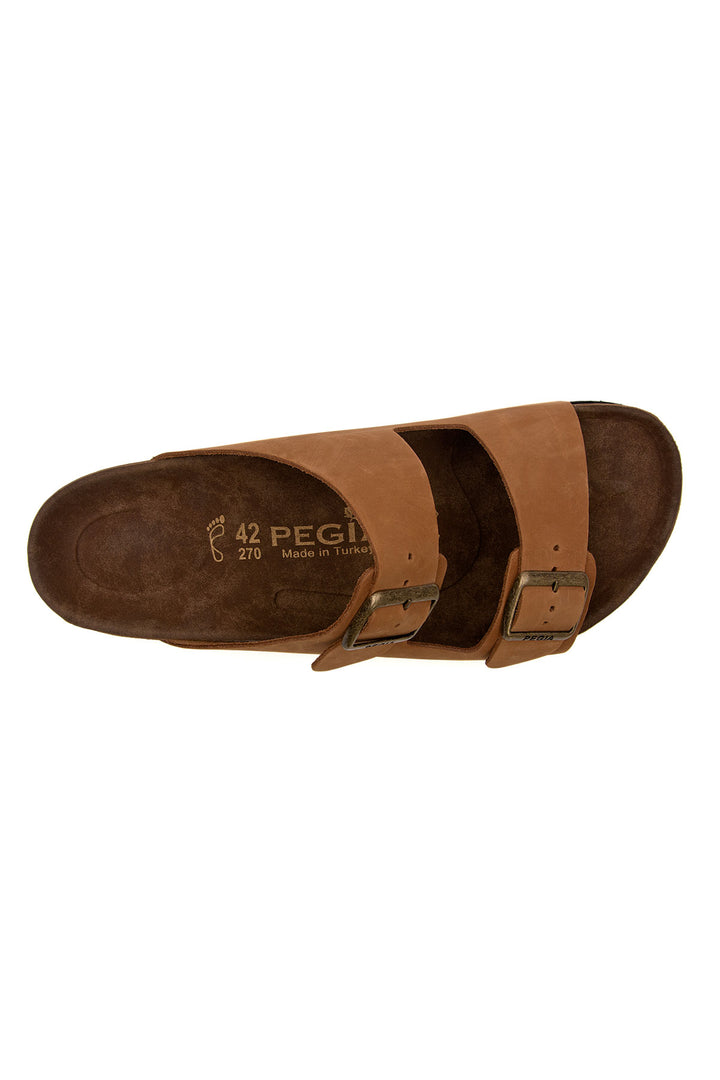 Pegia Santio Nubuck Unisex Buckle Slippers - Pegia