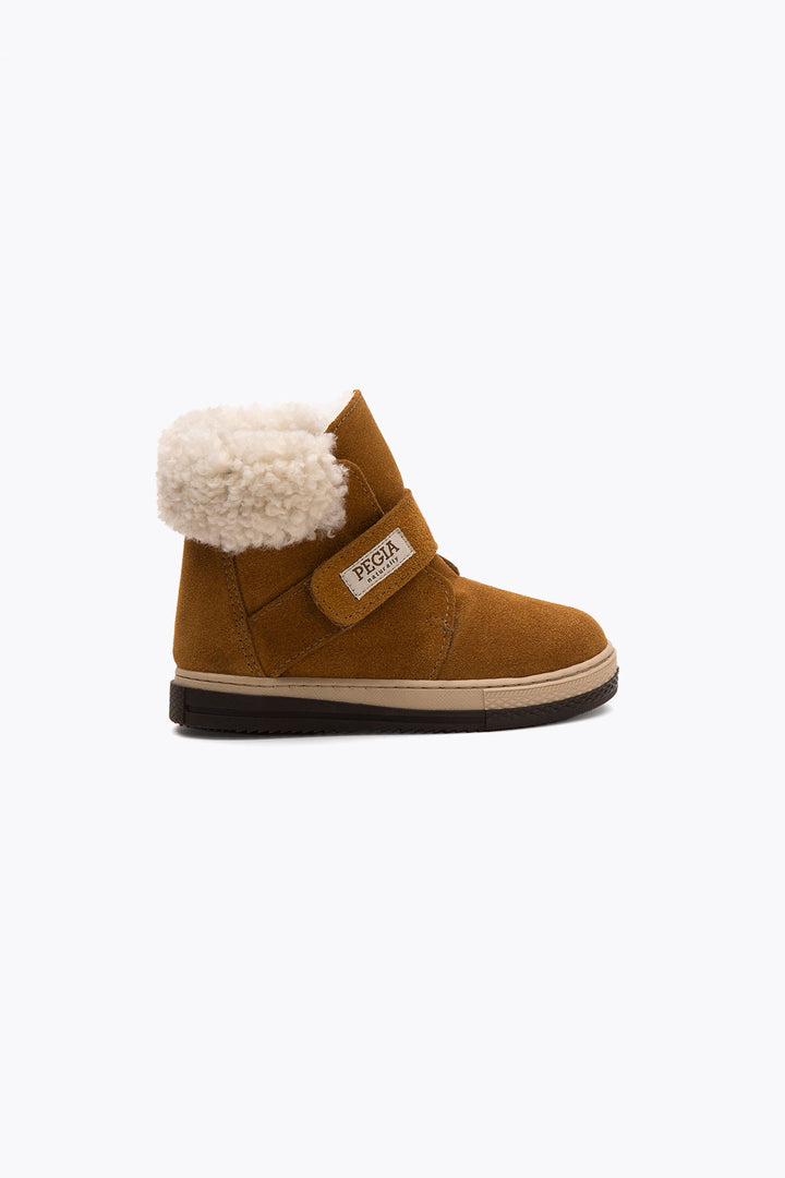 Pegia Arnes Shearling Kids' Velcro Boots - Pegia