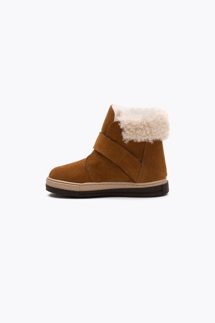 Pegia Arnes Shearling Kids' Velcro Boots - Pegia
