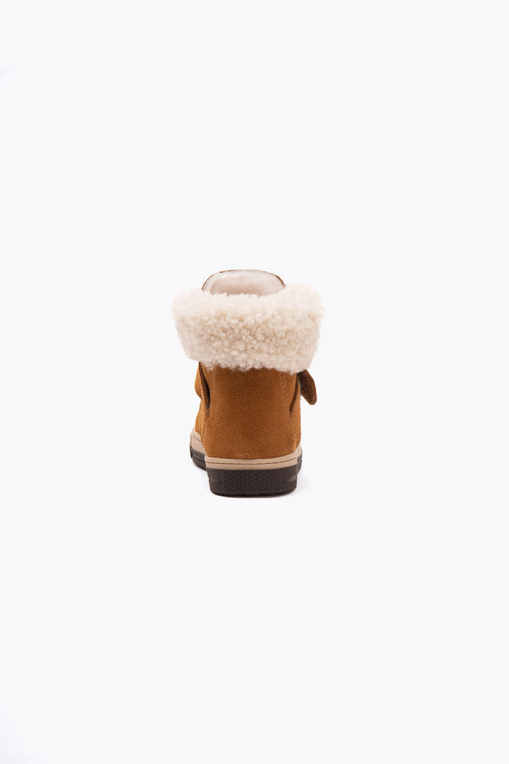 Pegia Arnes Shearling Kids' Velcro Boots - Pegia