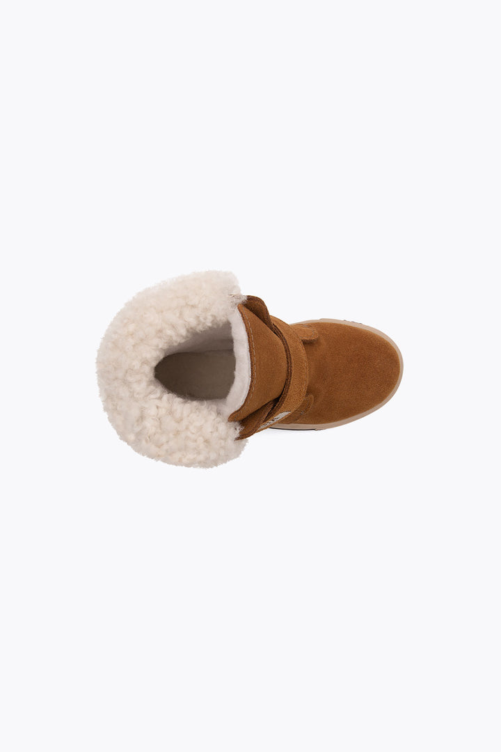 Pegia Arnes Shearling Kids' Velcro Boots - Pegia
