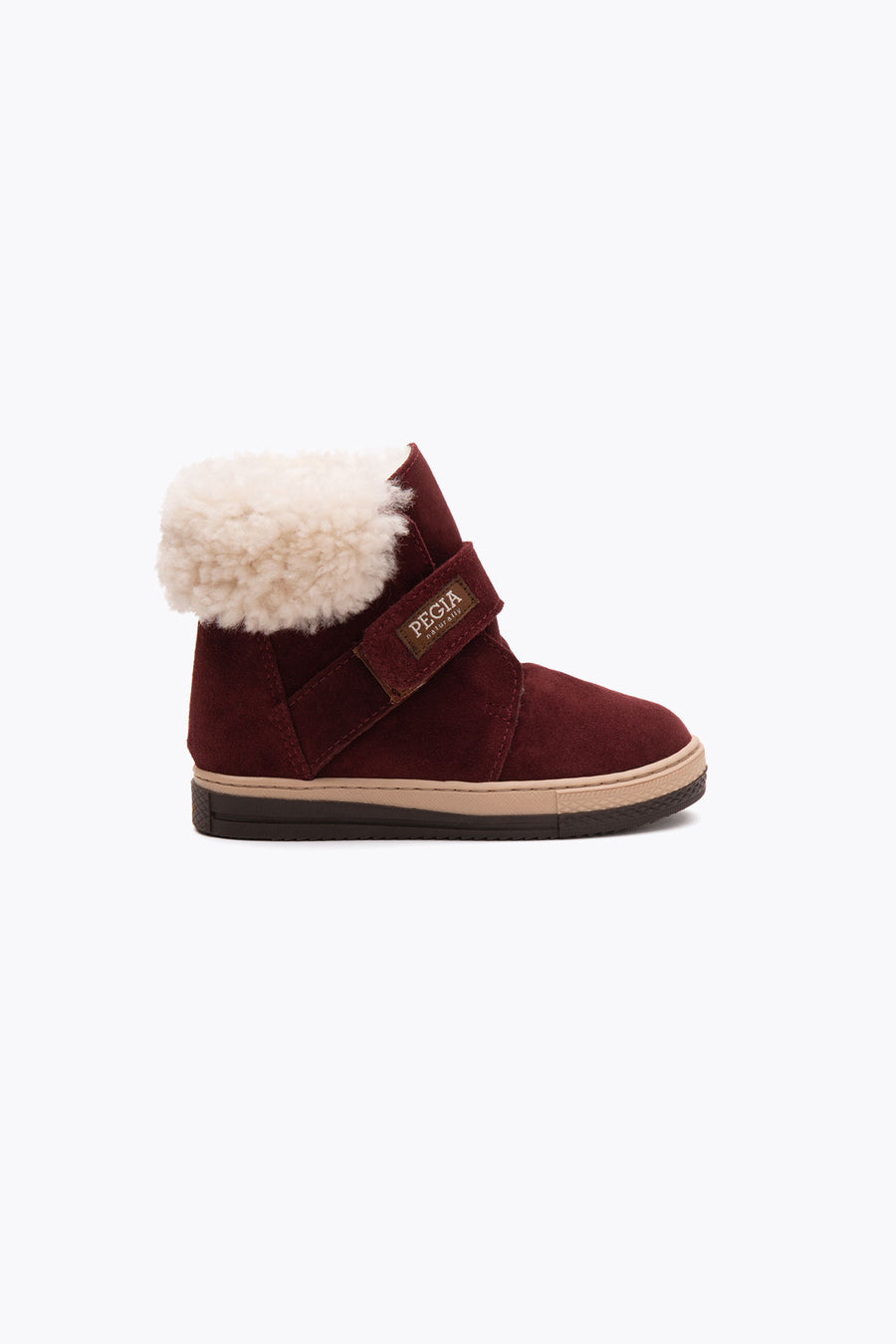 Pegia Arnes Shearling Kids' Velcro Boots - Pegia
